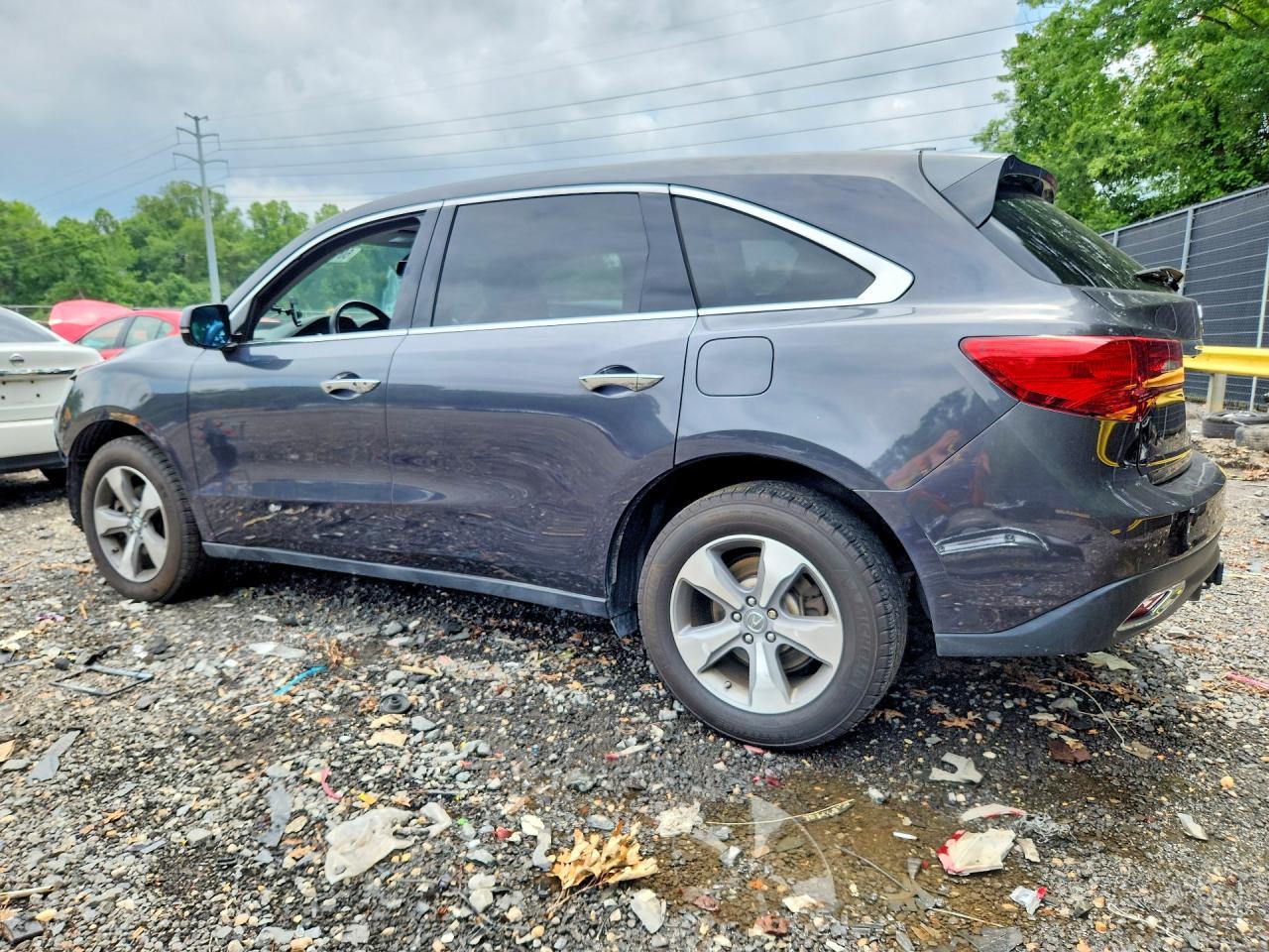 2014 Acura Mdx Gray vin: 5FRYD4H24EB024586
