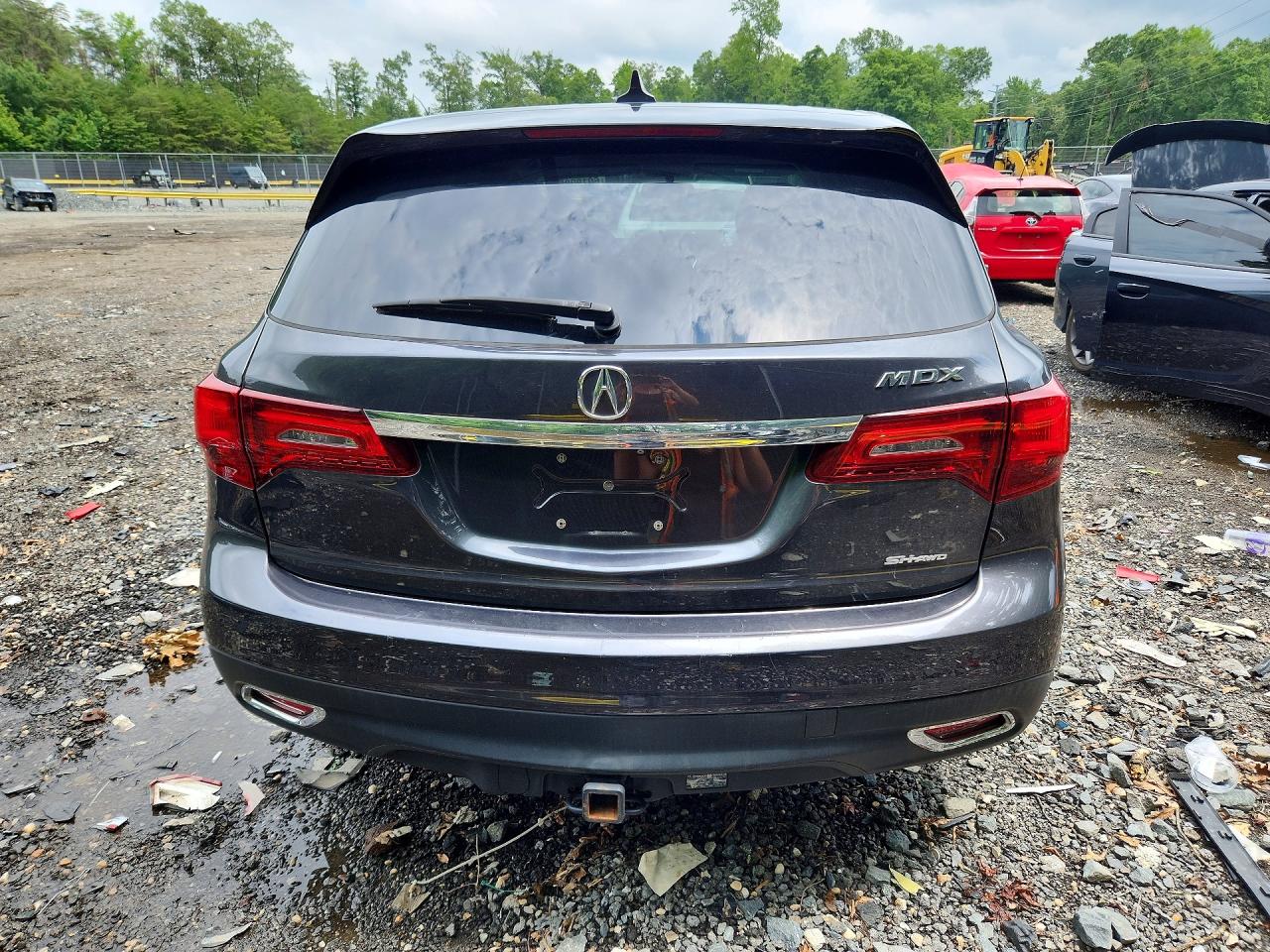 2014 Acura Mdx Gray vin: 5FRYD4H24EB024586