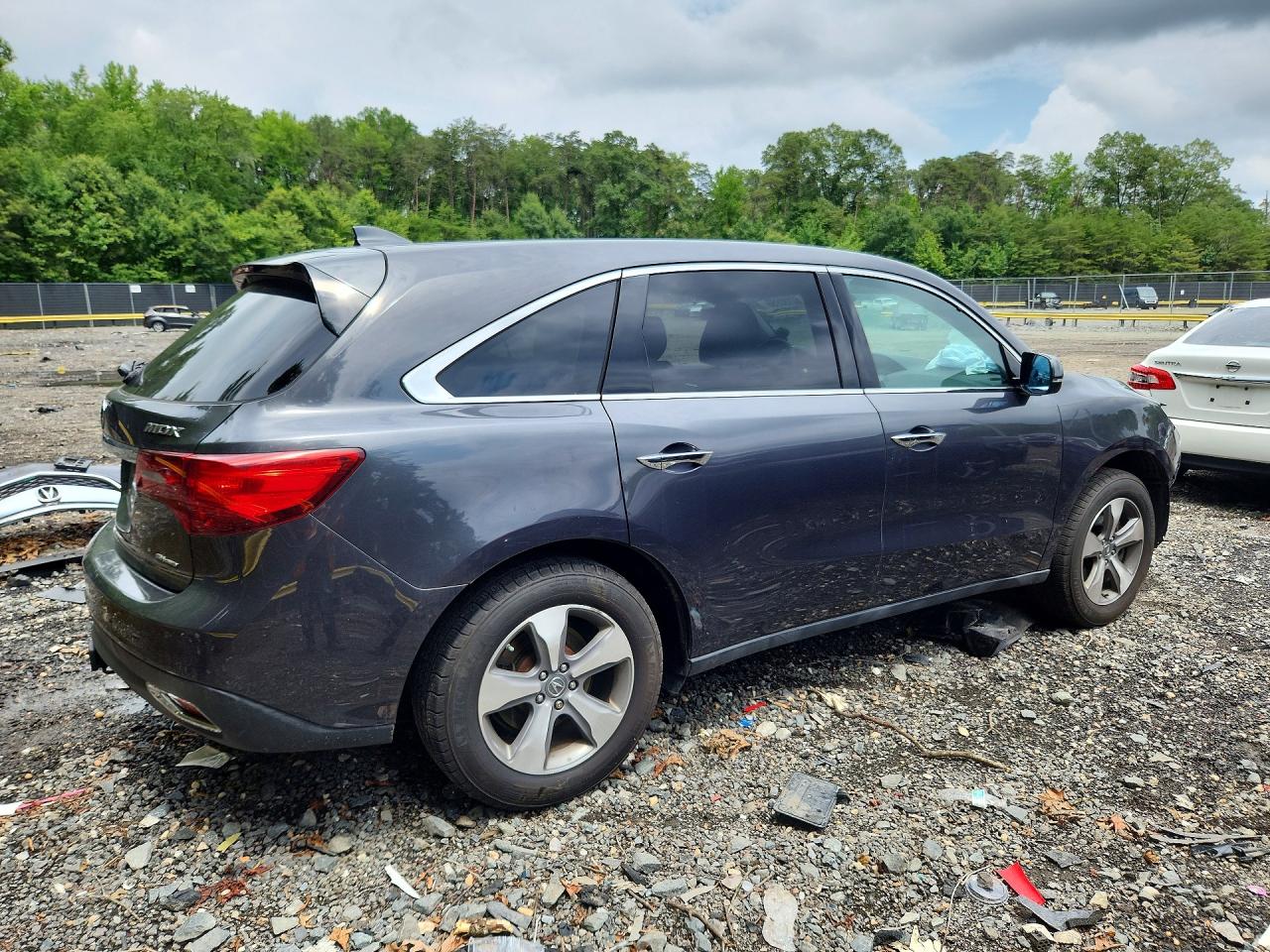 2014 Acura Mdx Gray vin: 5FRYD4H24EB024586