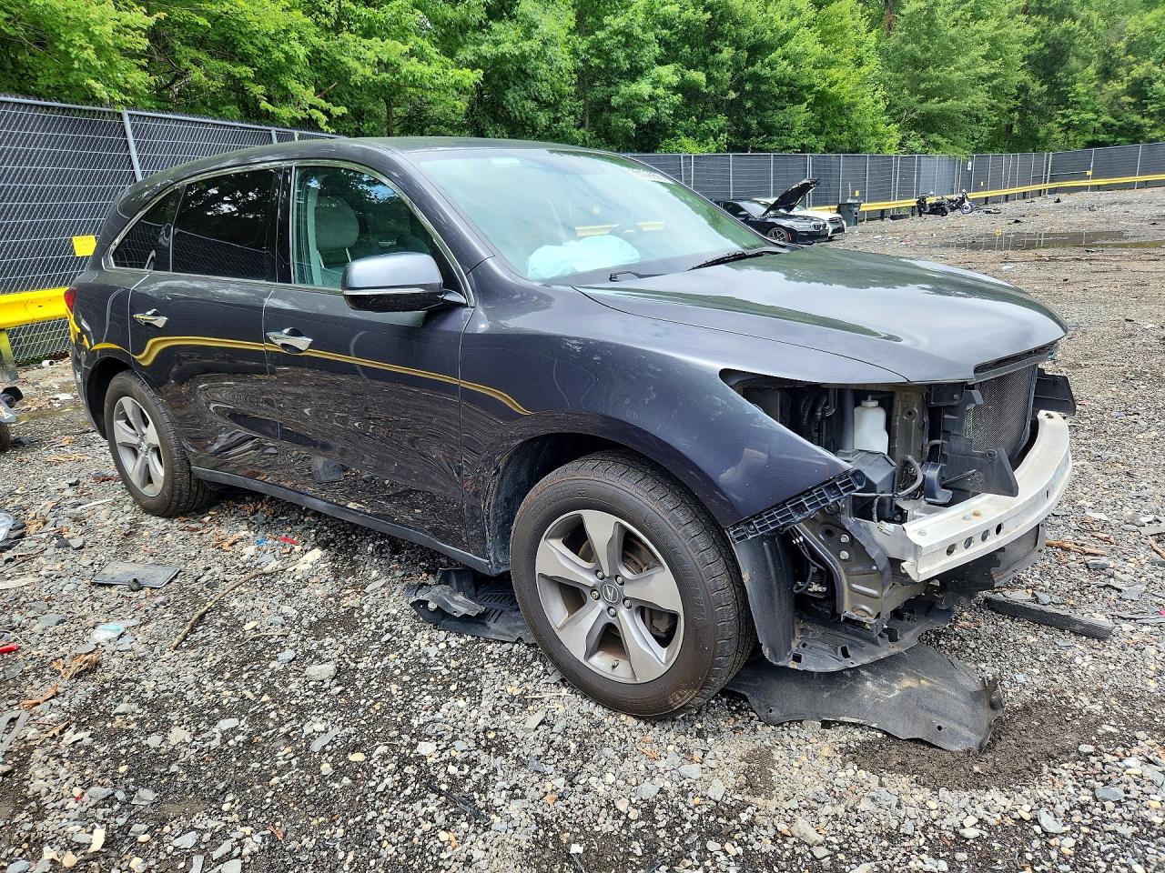 2014 Acura Mdx Gray vin: 5FRYD4H24EB024586