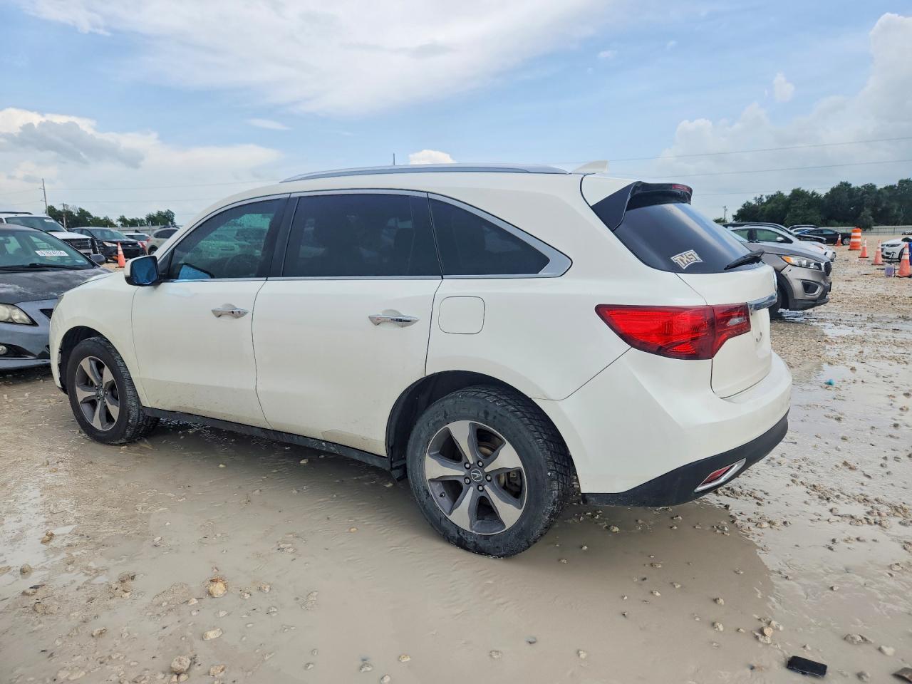 2014 Acura Mdx White vin: 5FRYD4H24EB036379