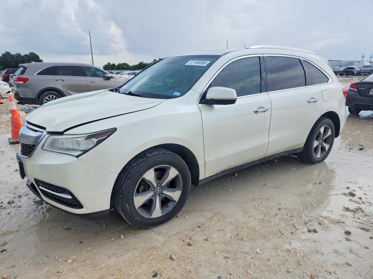 2014 Acura Mdx White vin: 5FRYD4H24EB036379