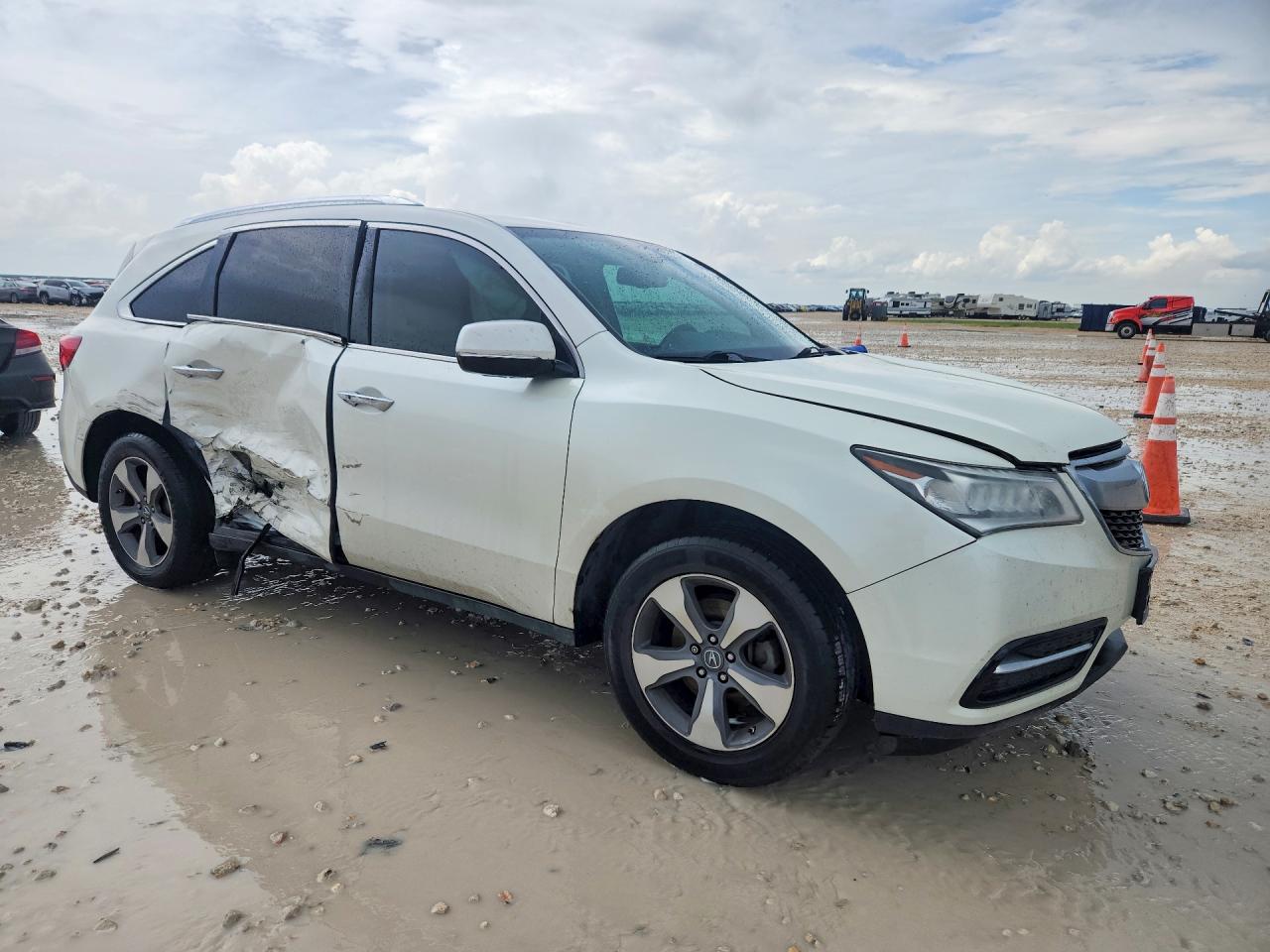 2014 Acura Mdx White vin: 5FRYD4H24EB036379
