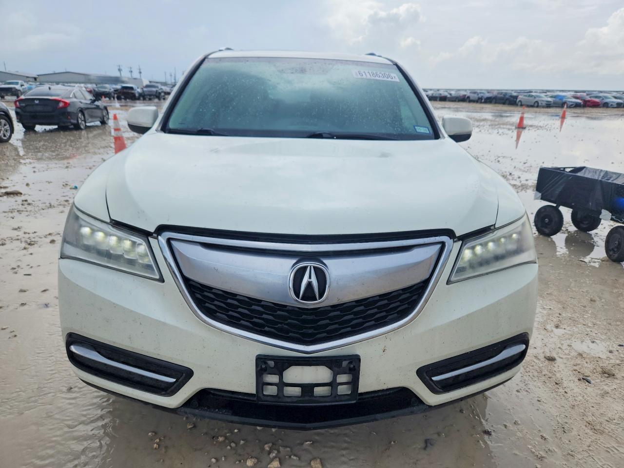 2014 Acura Mdx White vin: 5FRYD4H24EB036379