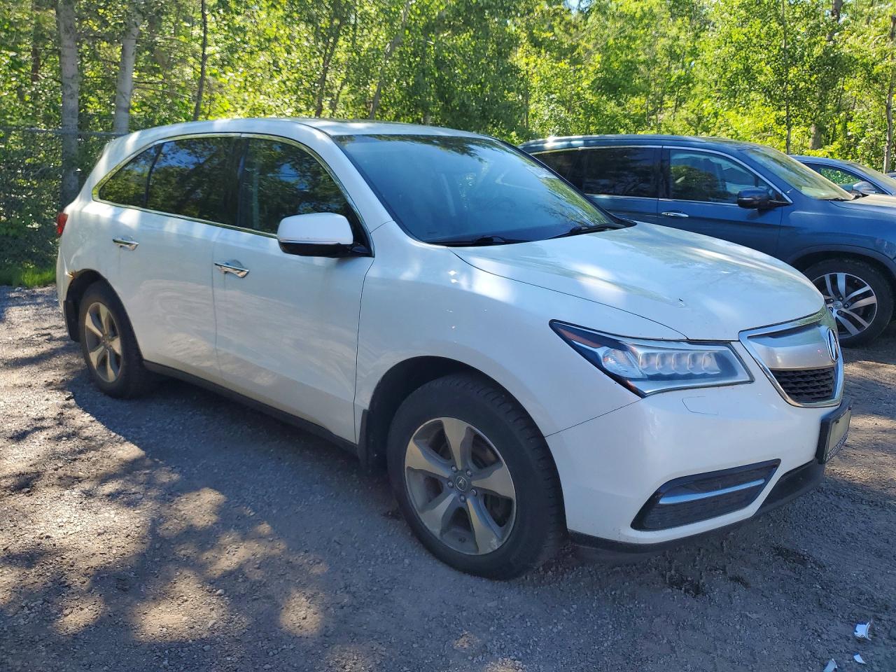 2014 Acura Mdx White vin: 5FRYD4H24EB505387