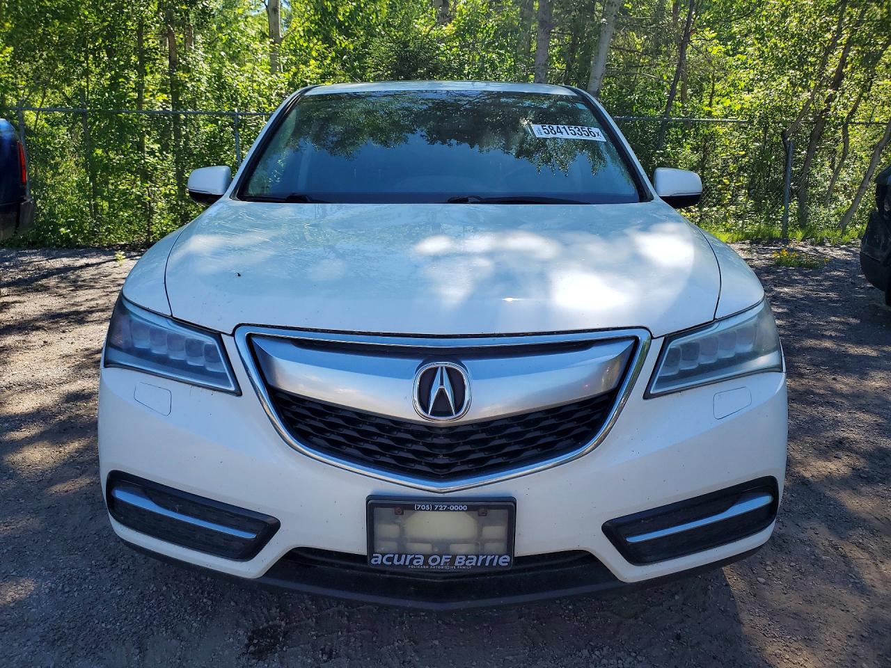 2014 Acura Mdx White vin: 5FRYD4H24EB505387