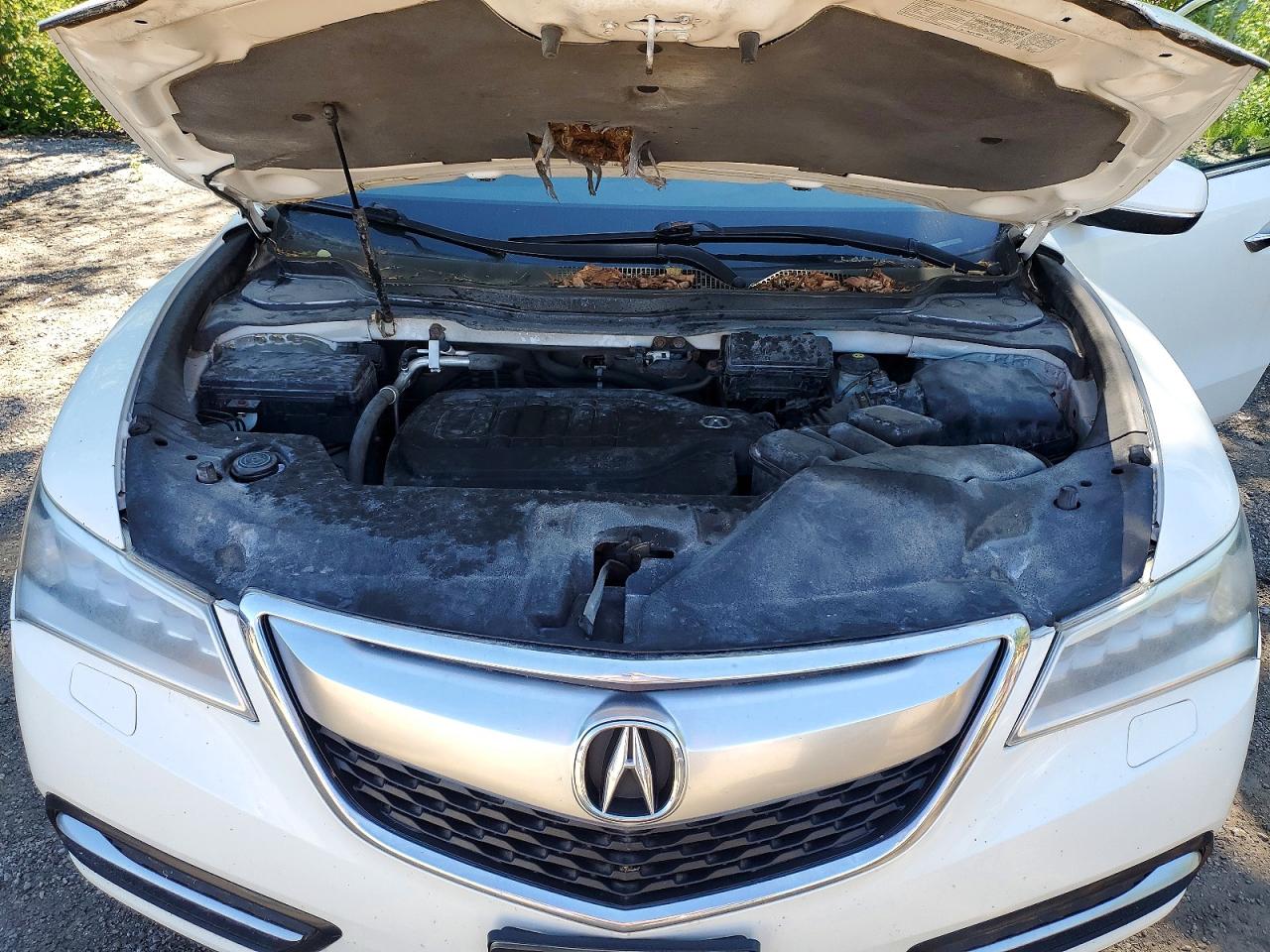 2014 Acura Mdx White vin: 5FRYD4H24EB505387