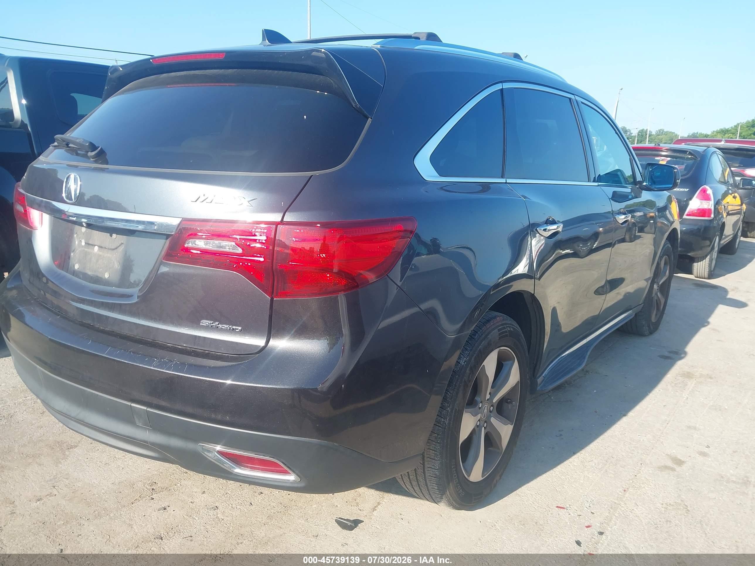 2015 Acura Mdx   Серый vin: 5FRYD4H24FB030096