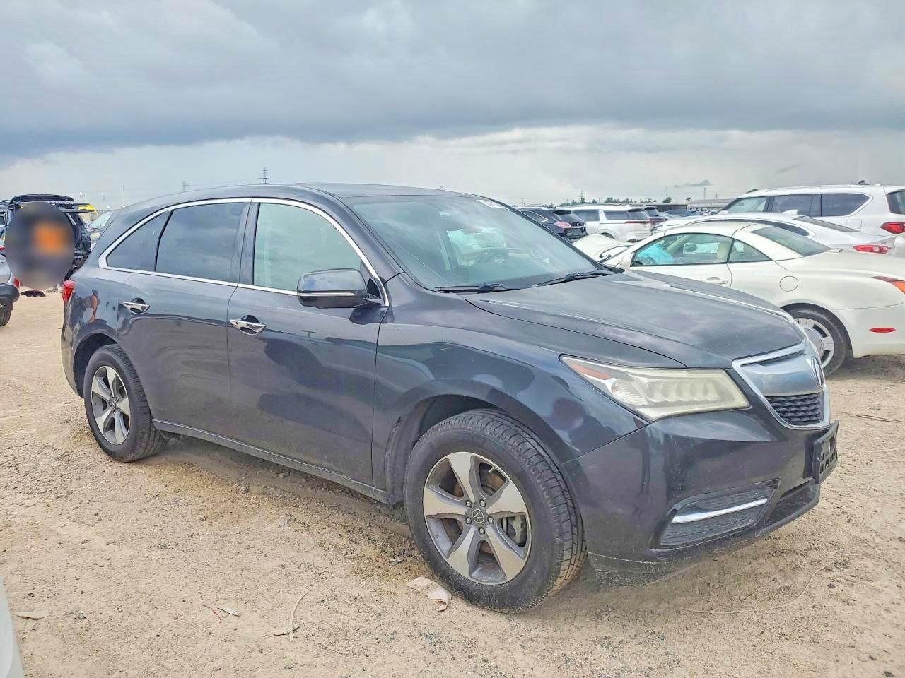 2014 Acura Mdx Black vin: 5FRYD4H25EB017291