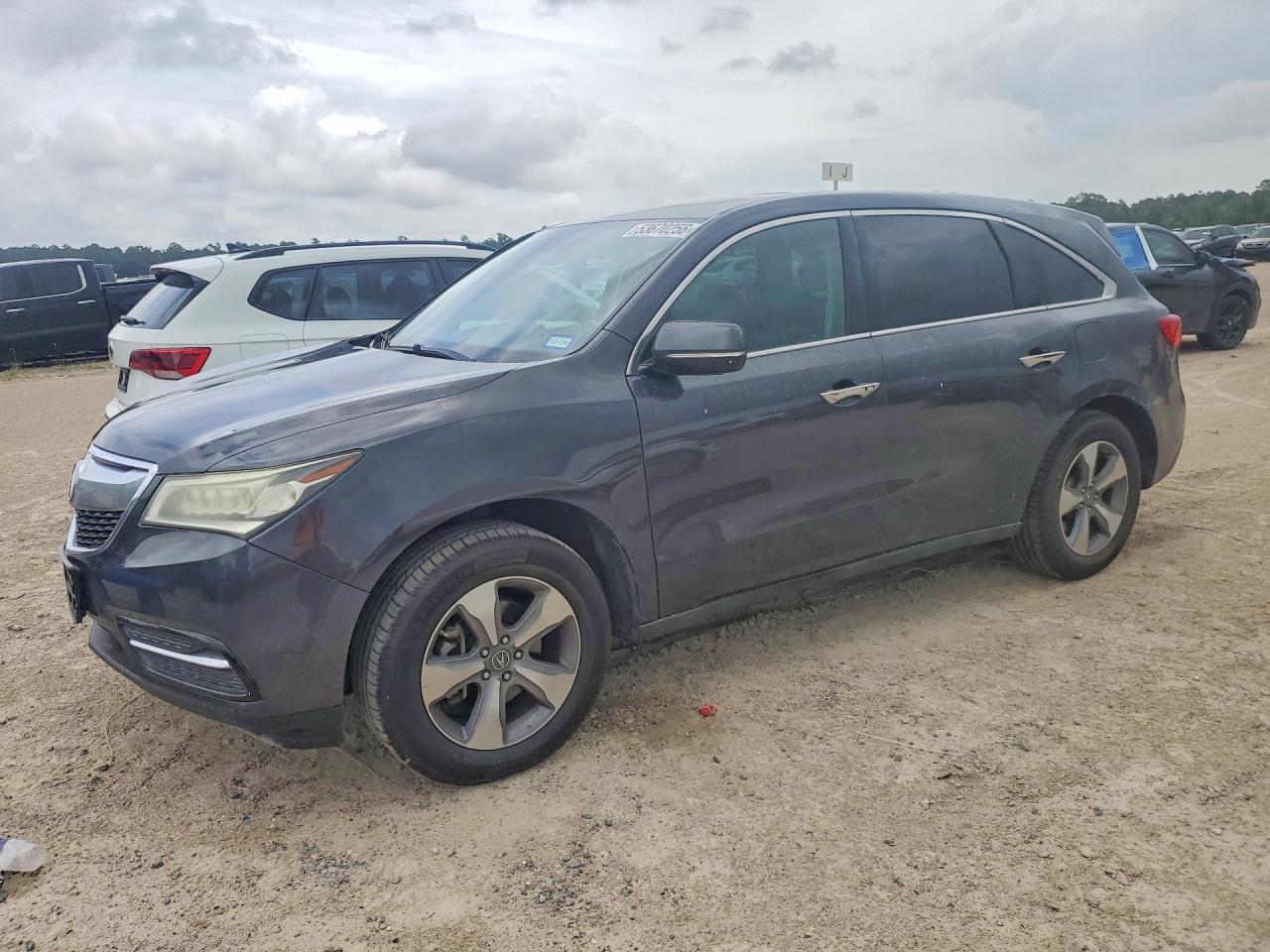 2014 Acura Mdx Black vin: 5FRYD4H25EB017291