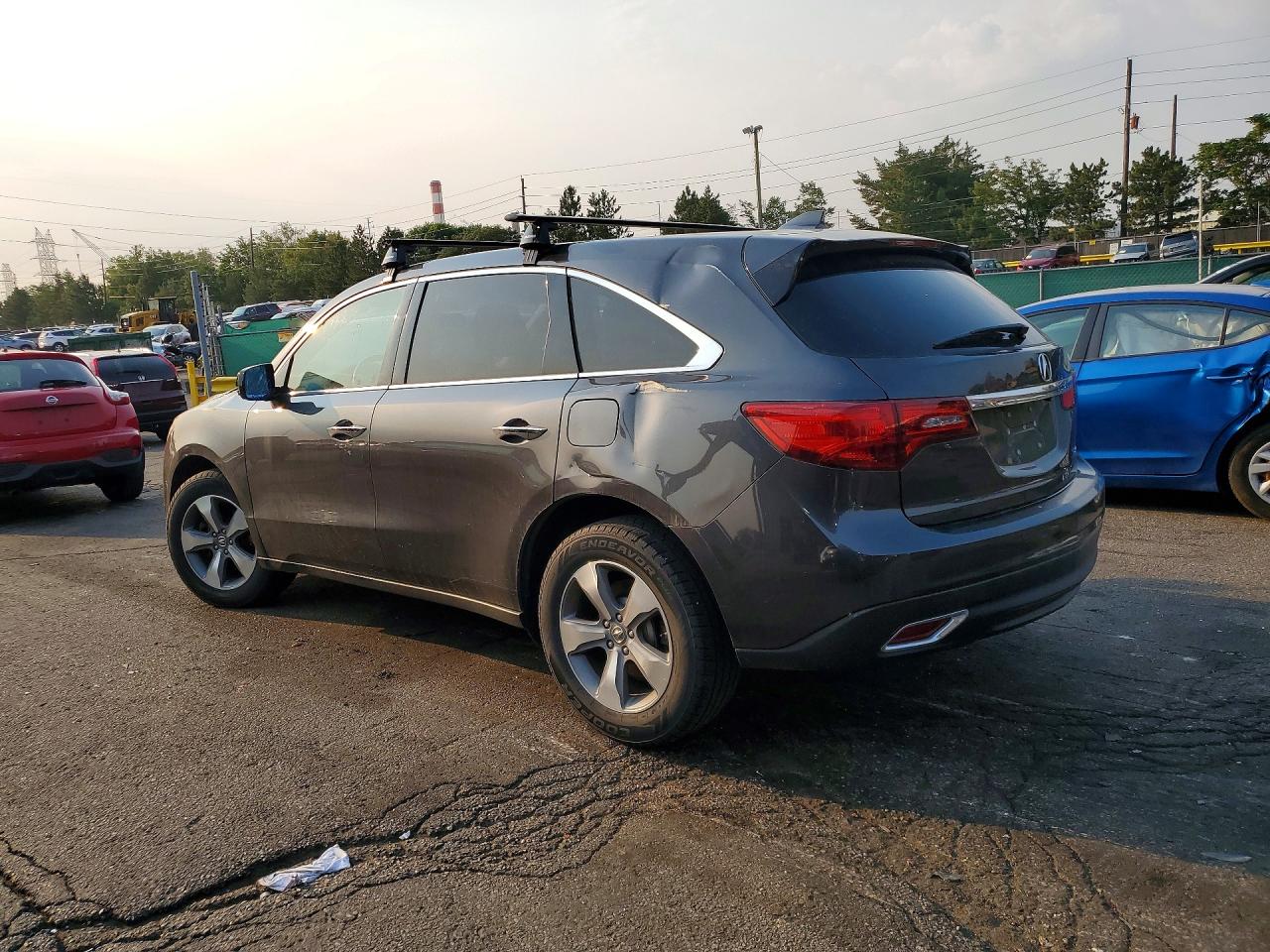 2015 Acura Mdx Gray vin: 5FRYD4H25FB010035