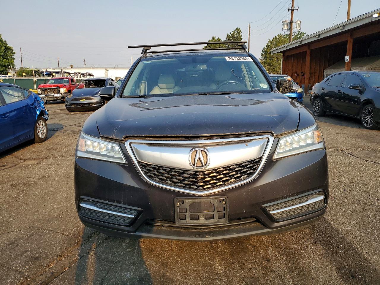 2015 Acura Mdx Gray vin: 5FRYD4H25FB010035