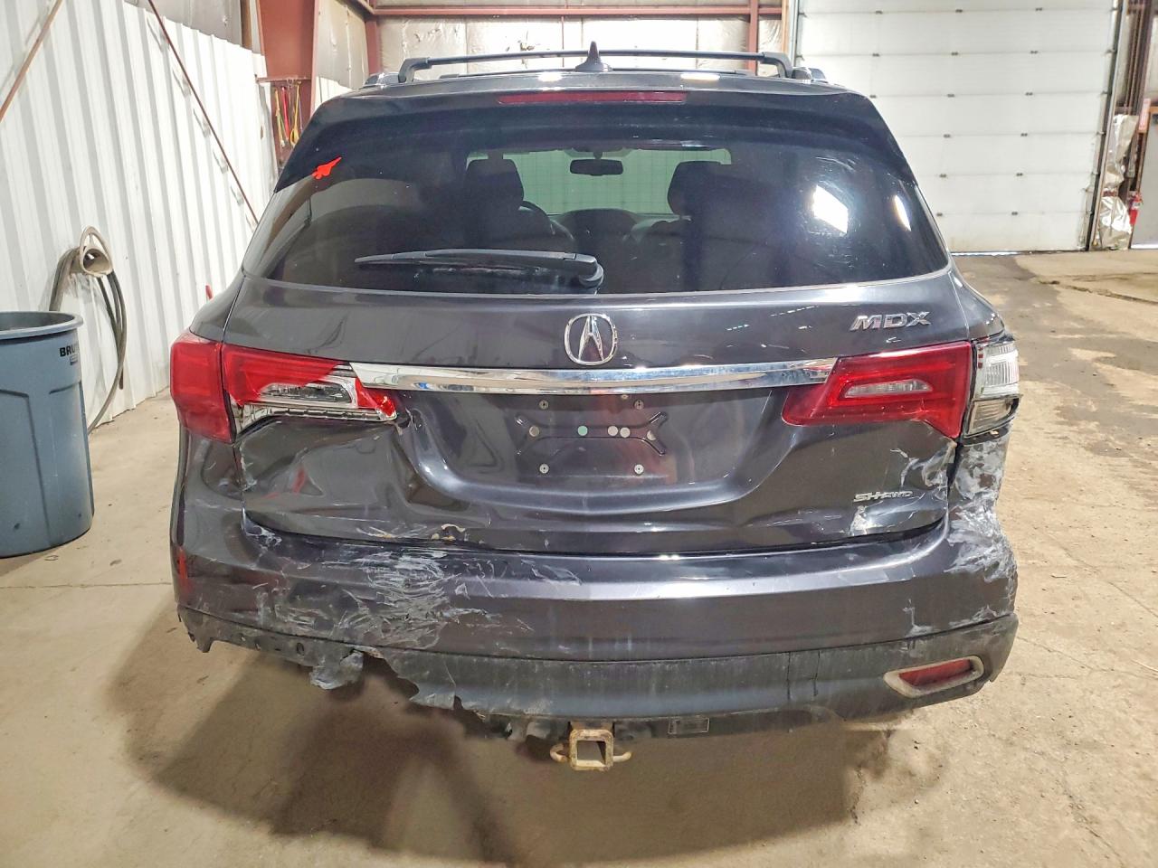 2015 Acura Mdx Charcoal vin: 5FRYD4H25FB014117