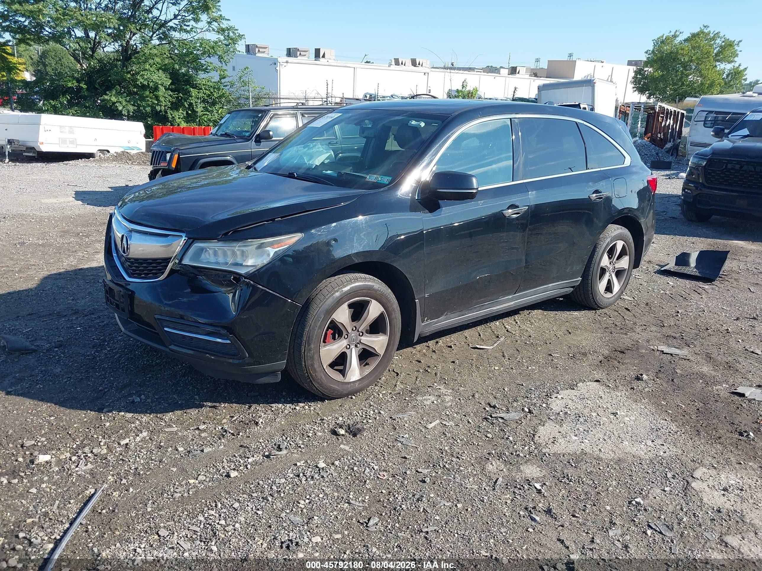 2015 Acura Mdx   Dark Blue vin: 5FRYD4H25FB024131