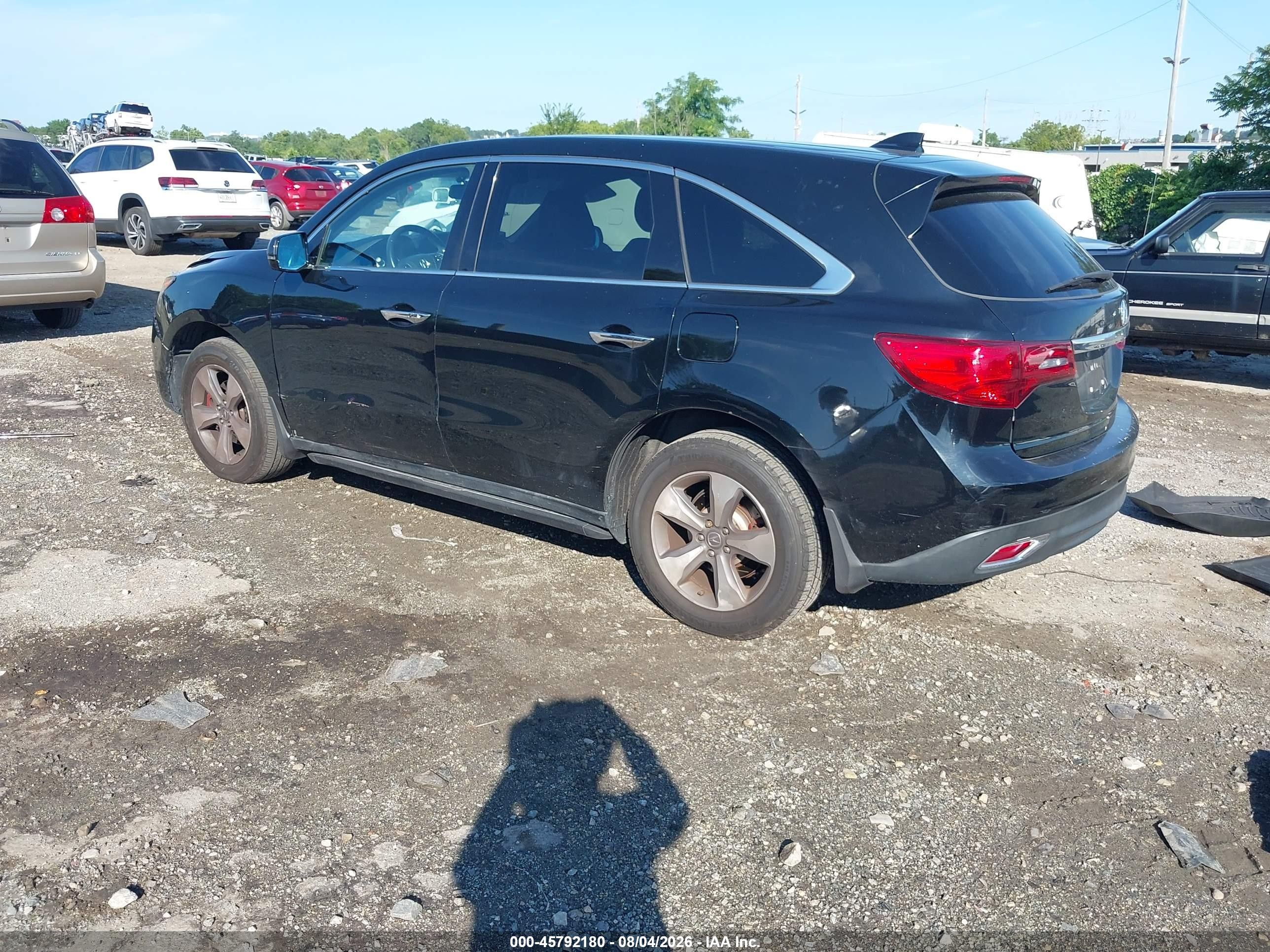 2015 Acura Mdx   Dark Blue vin: 5FRYD4H25FB024131