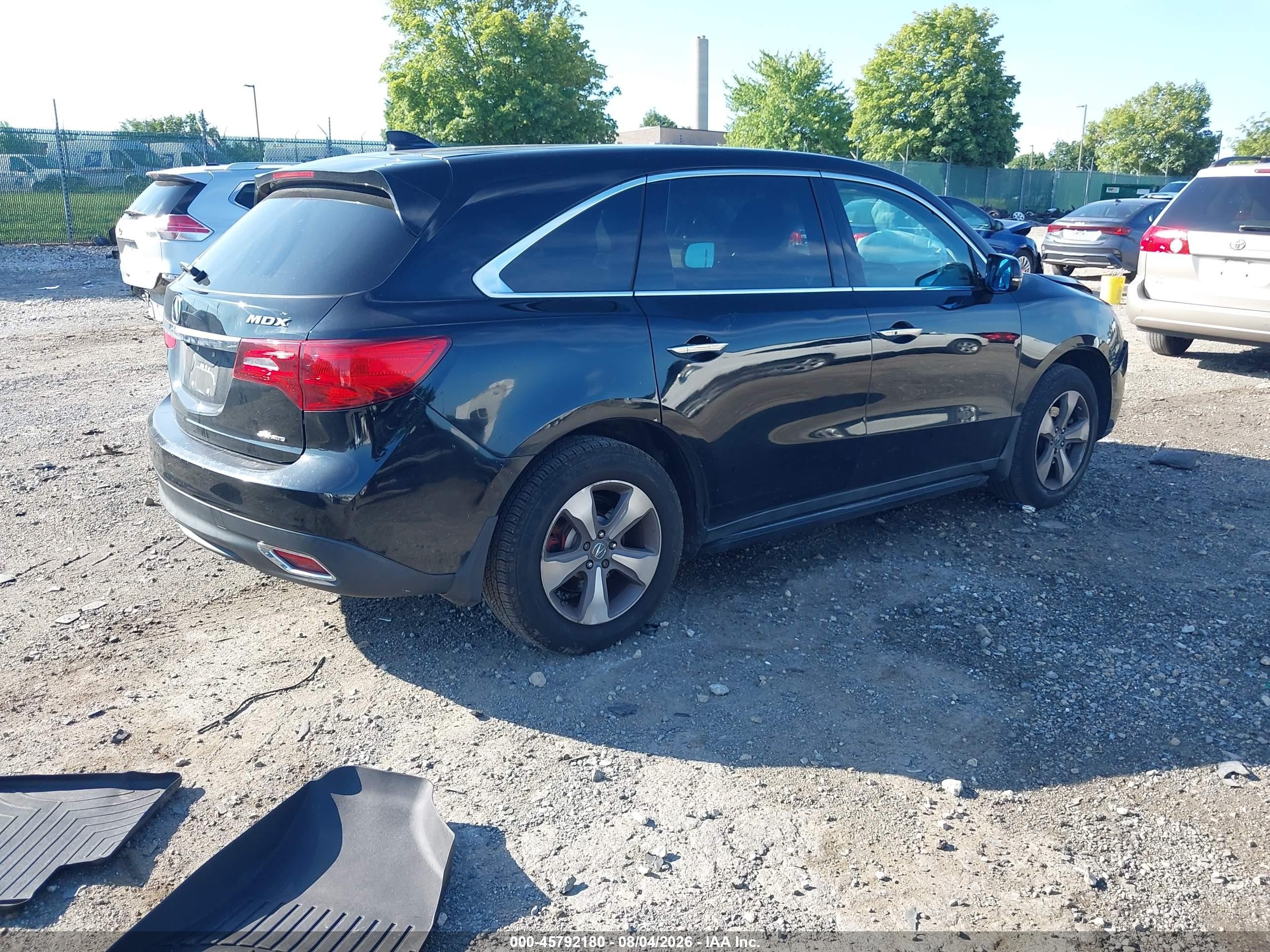 2015 Acura Mdx   Dark Blue vin: 5FRYD4H25FB024131