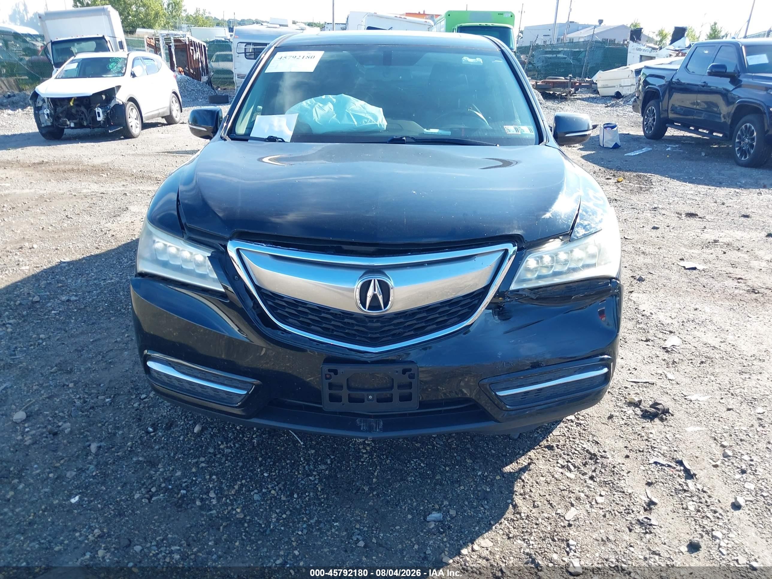 2015 Acura Mdx   Dark Blue vin: 5FRYD4H25FB024131