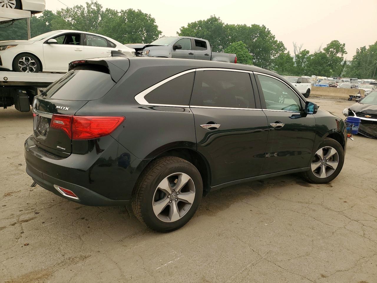 2015 Acura Mdx Black vin: 5FRYD4H25FB025246
