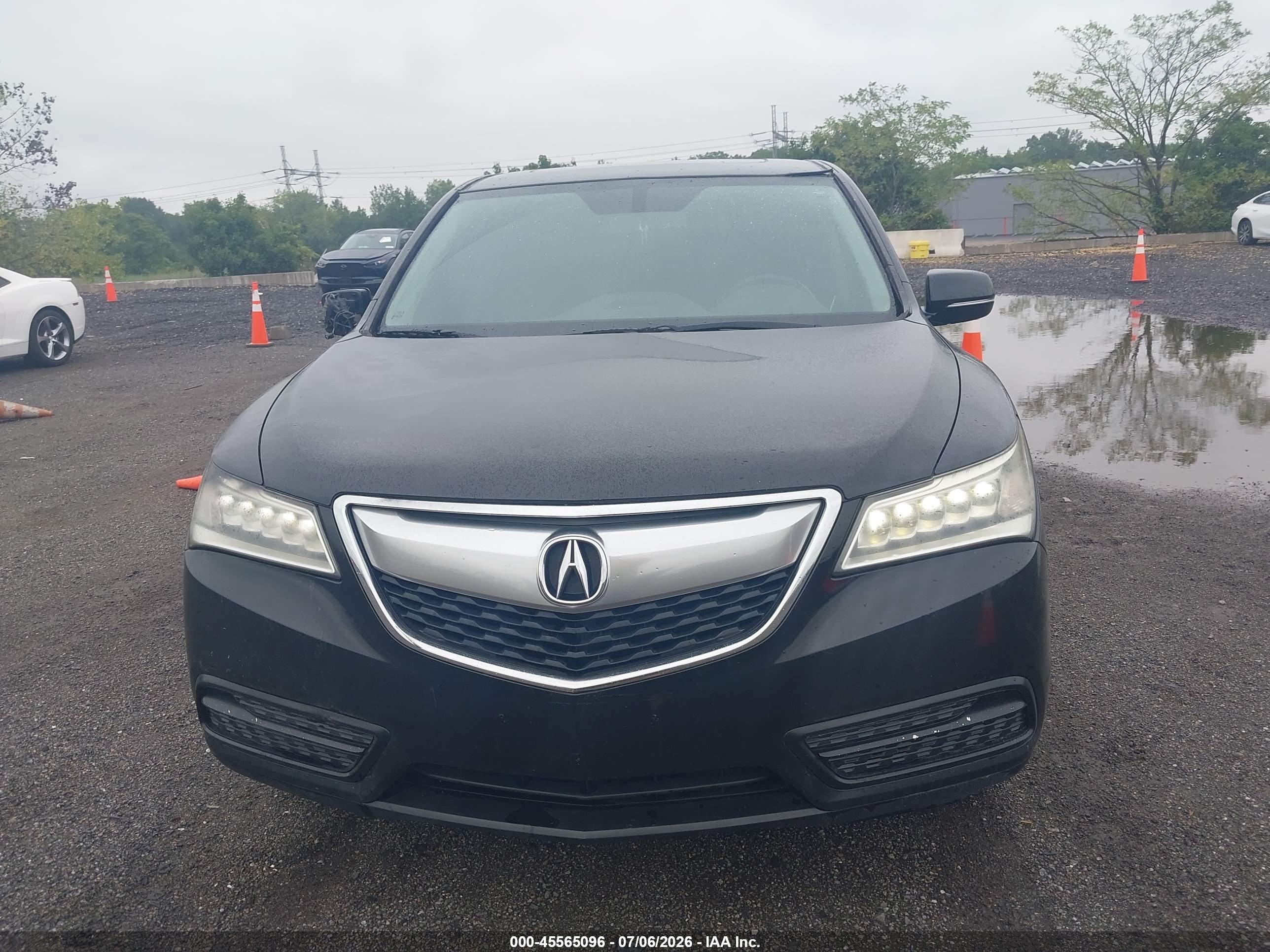 2015 Acura Mdx   Black vin: 5FRYD4H25FB026848