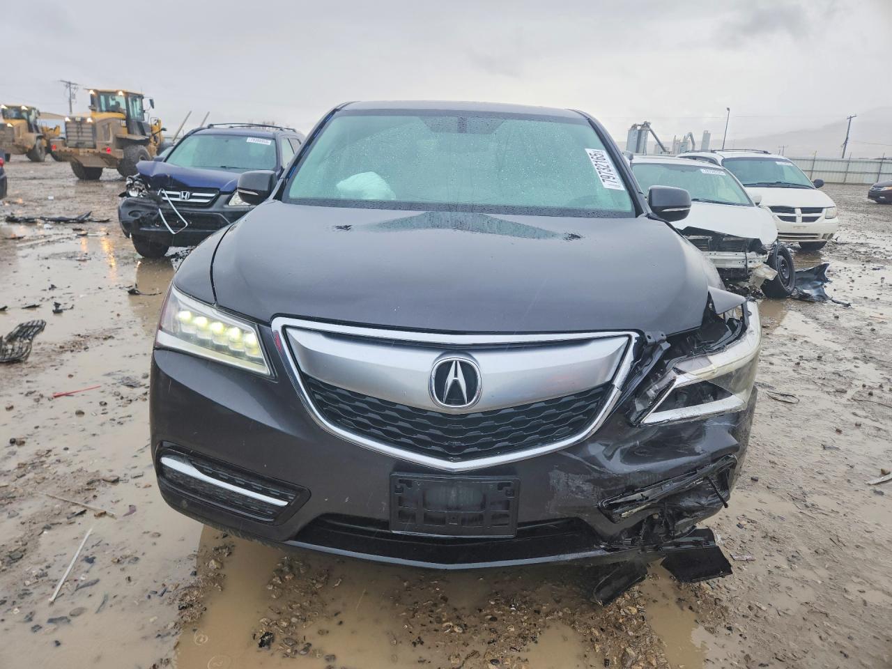 2014 Acura Mdx Charcoal vin: 5FRYD4H26EB003092
