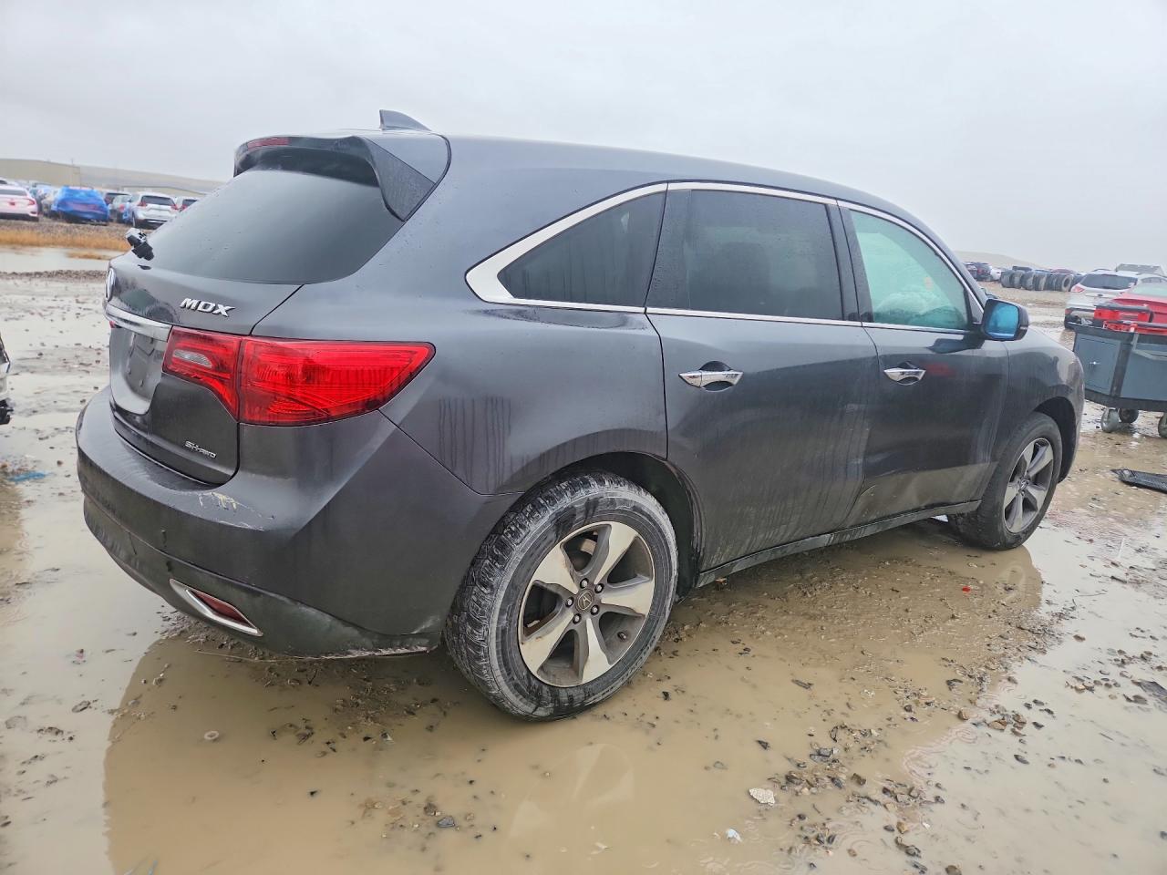 2014 Acura Mdx Charcoal vin: 5FRYD4H26EB003092