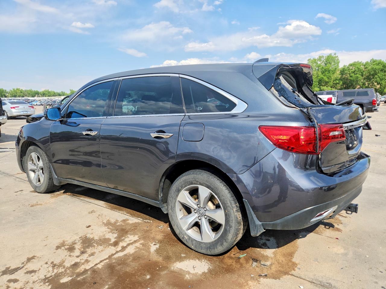 2014 Acura Mdx Charcoal vin: 5FRYD4H26EB012472