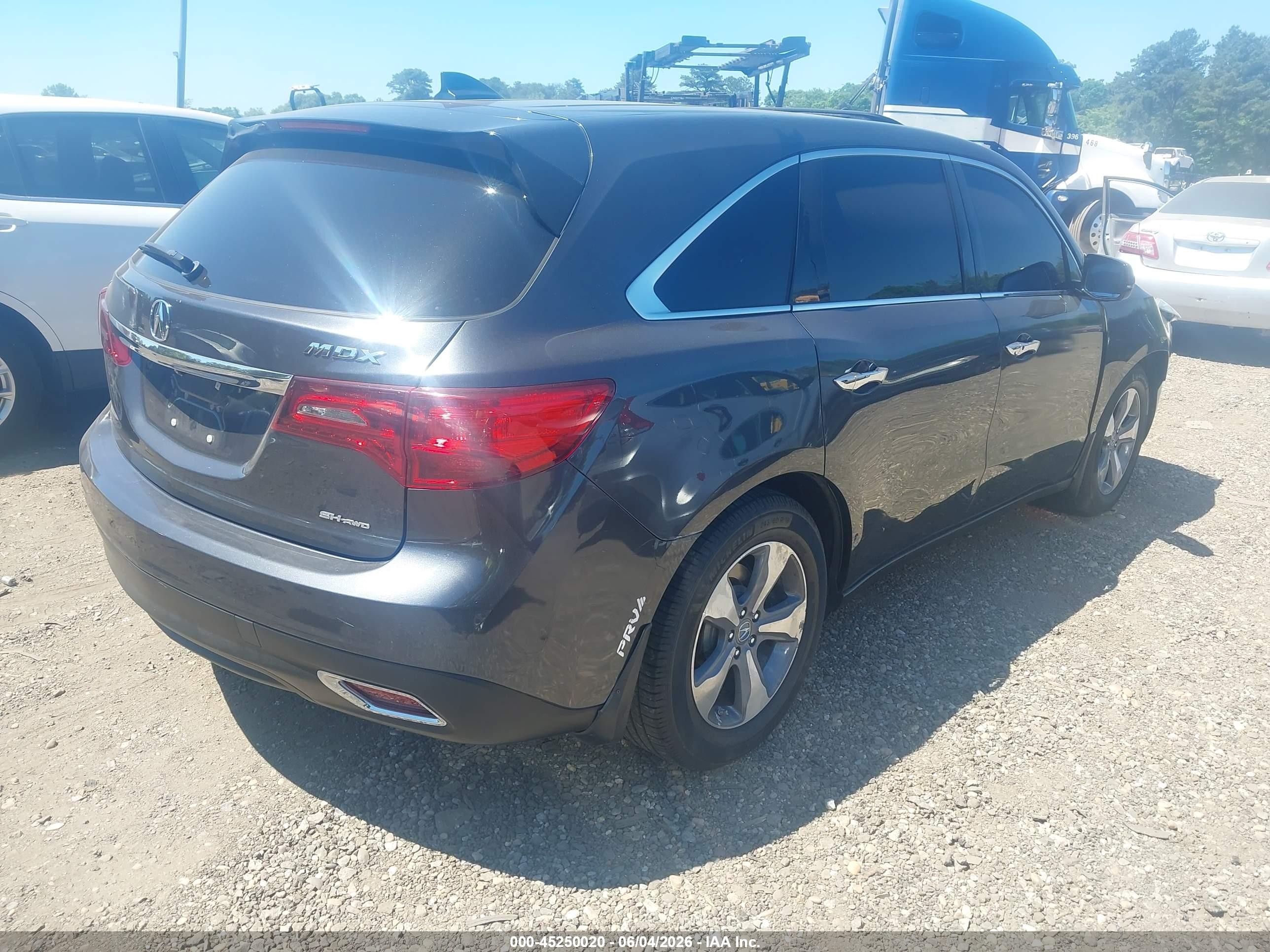2014 Acura Mdx   Gray vin: 5FRYD4H26EB020443