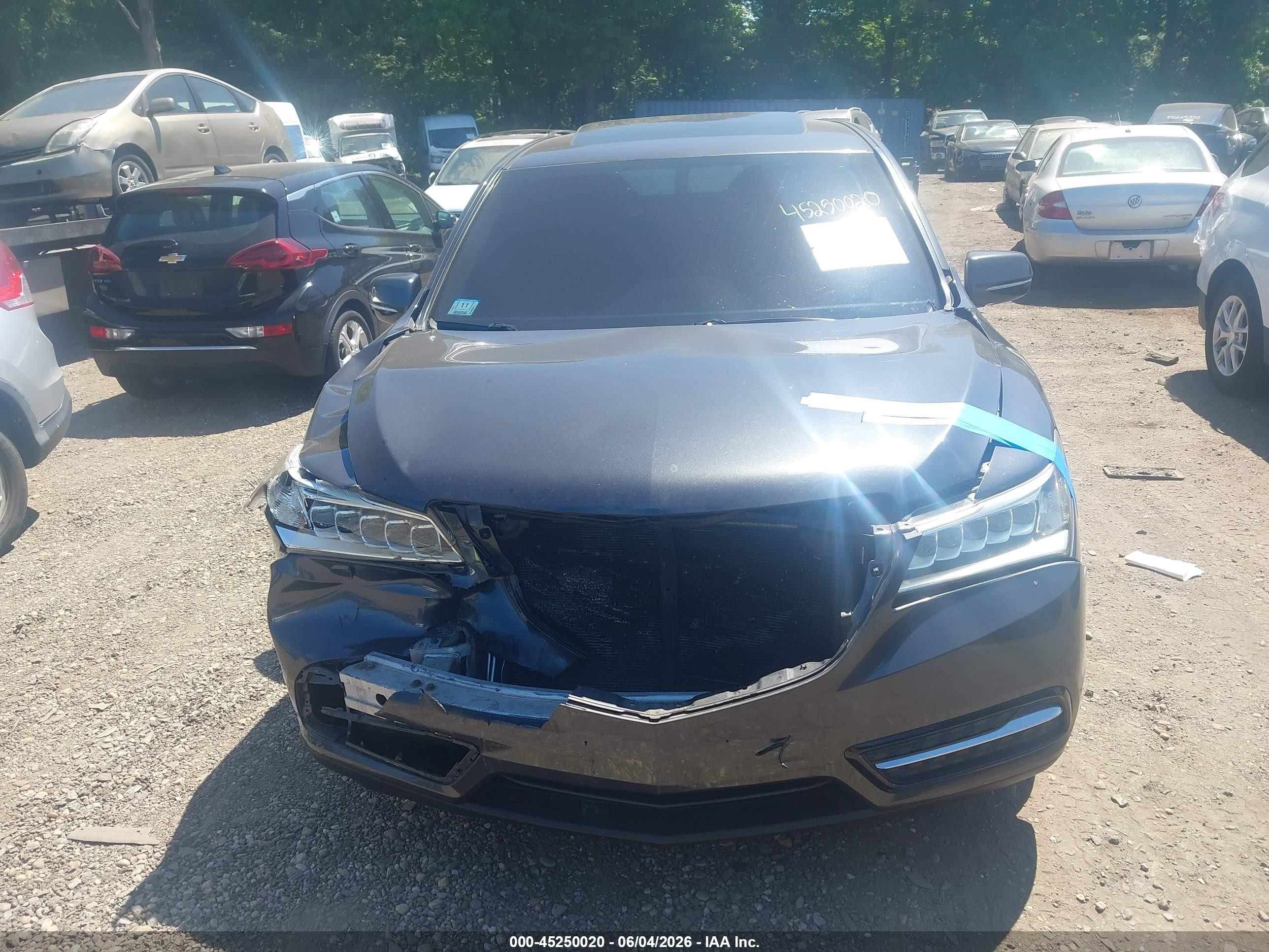 2014 Acura Mdx   Gray vin: 5FRYD4H26EB020443