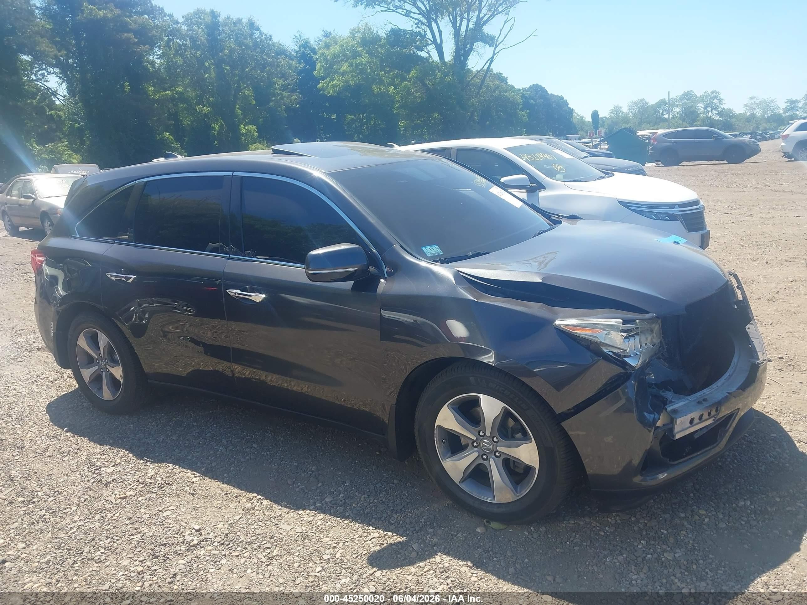 2014 Acura Mdx   Gray vin: 5FRYD4H26EB020443
