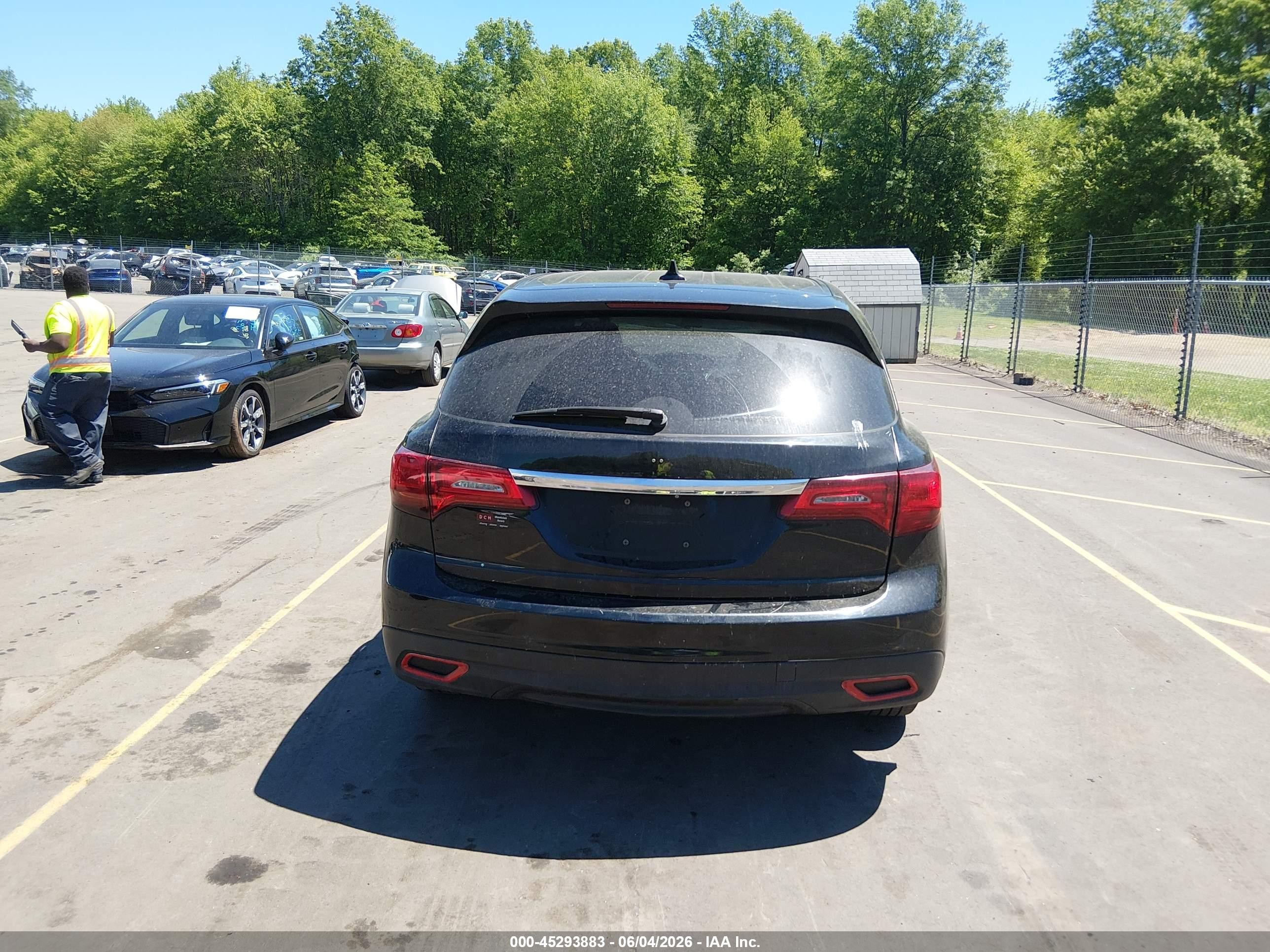 2015 Acura Mdx   Black vin: 5FRYD4H26FB006284