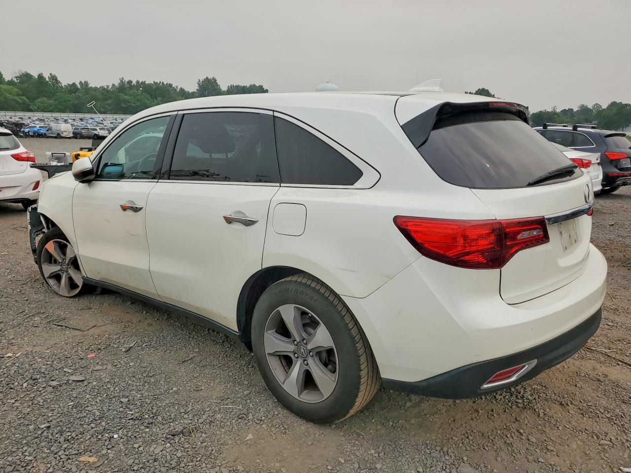 2015 Acura Mdx Белый vin: 5FRYD4H26FB025269