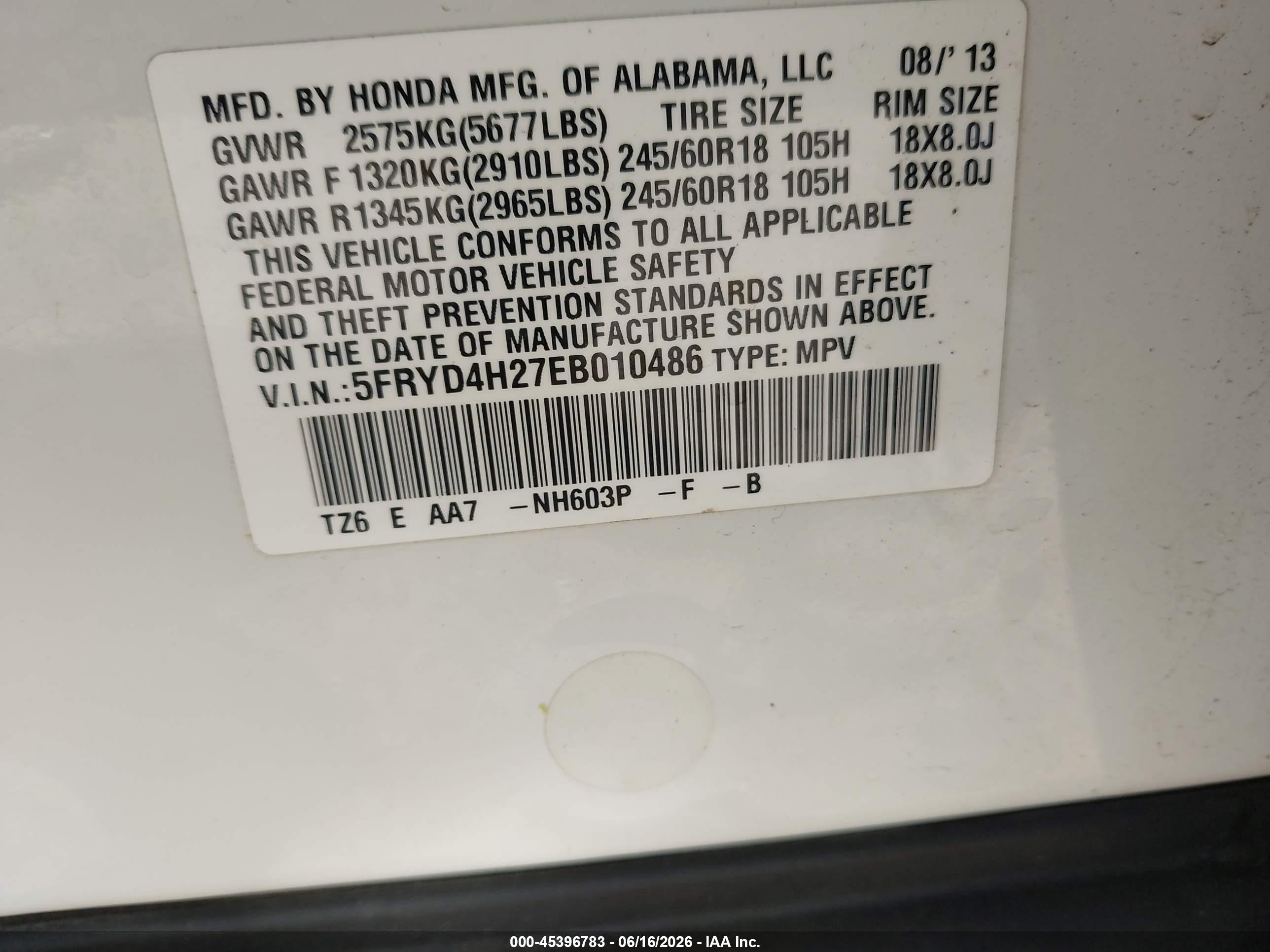 2014 Acura Mdx   White vin: 5FRYD4H27EB010486