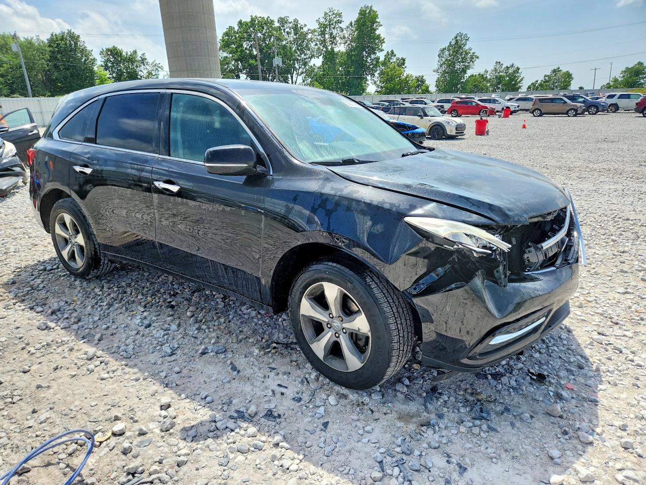 2014 Acura Mdx Черный vin: 5FRYD4H27EB010844