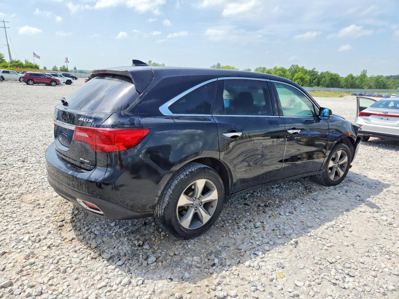 2014 Acura Mdx Черный vin: 5FRYD4H27EB010844