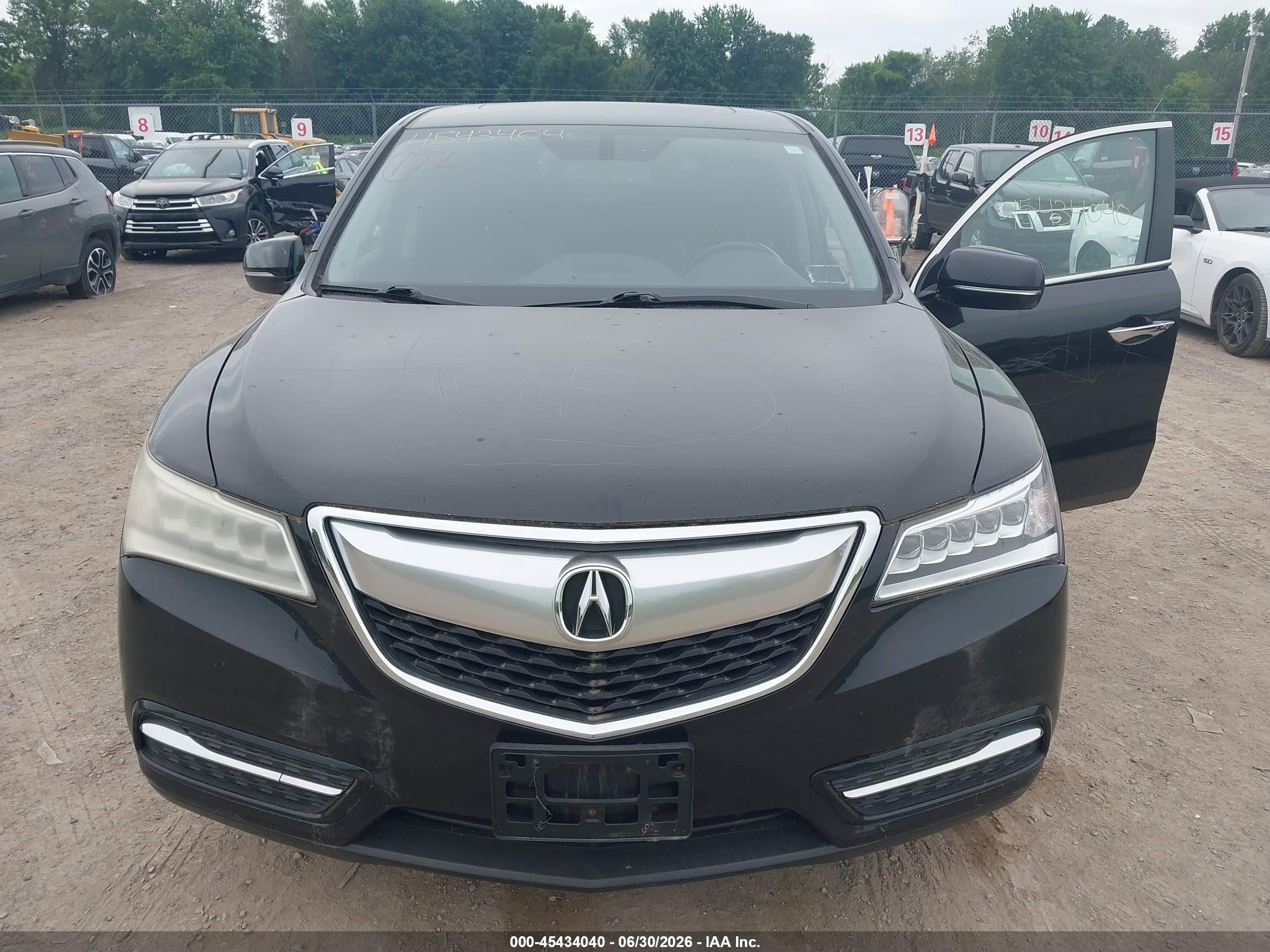 2014 Acura Mdx   Black vin: 5FRYD4H28EB006365