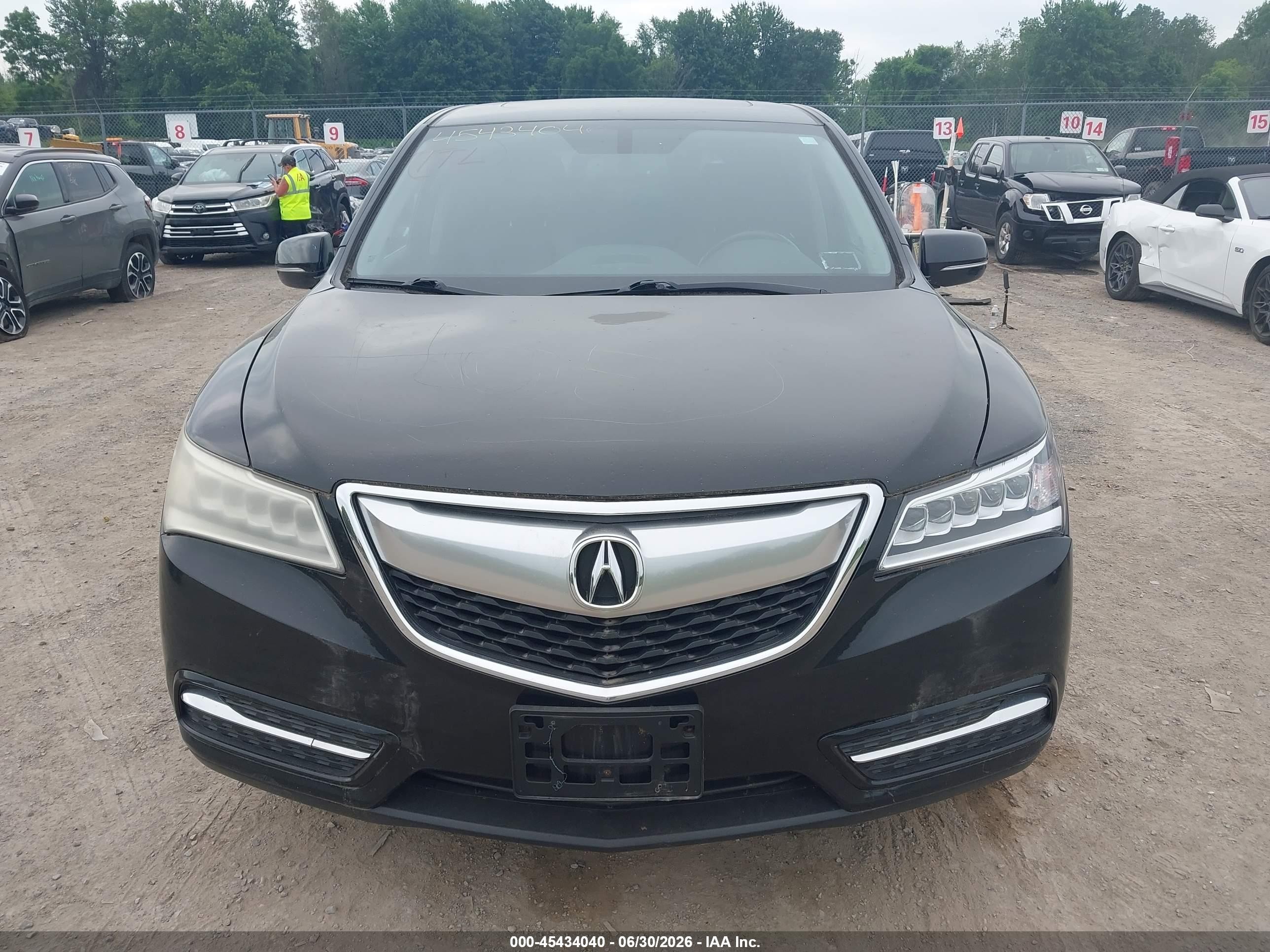2014 Acura Mdx   Black vin: 5FRYD4H28EB006365