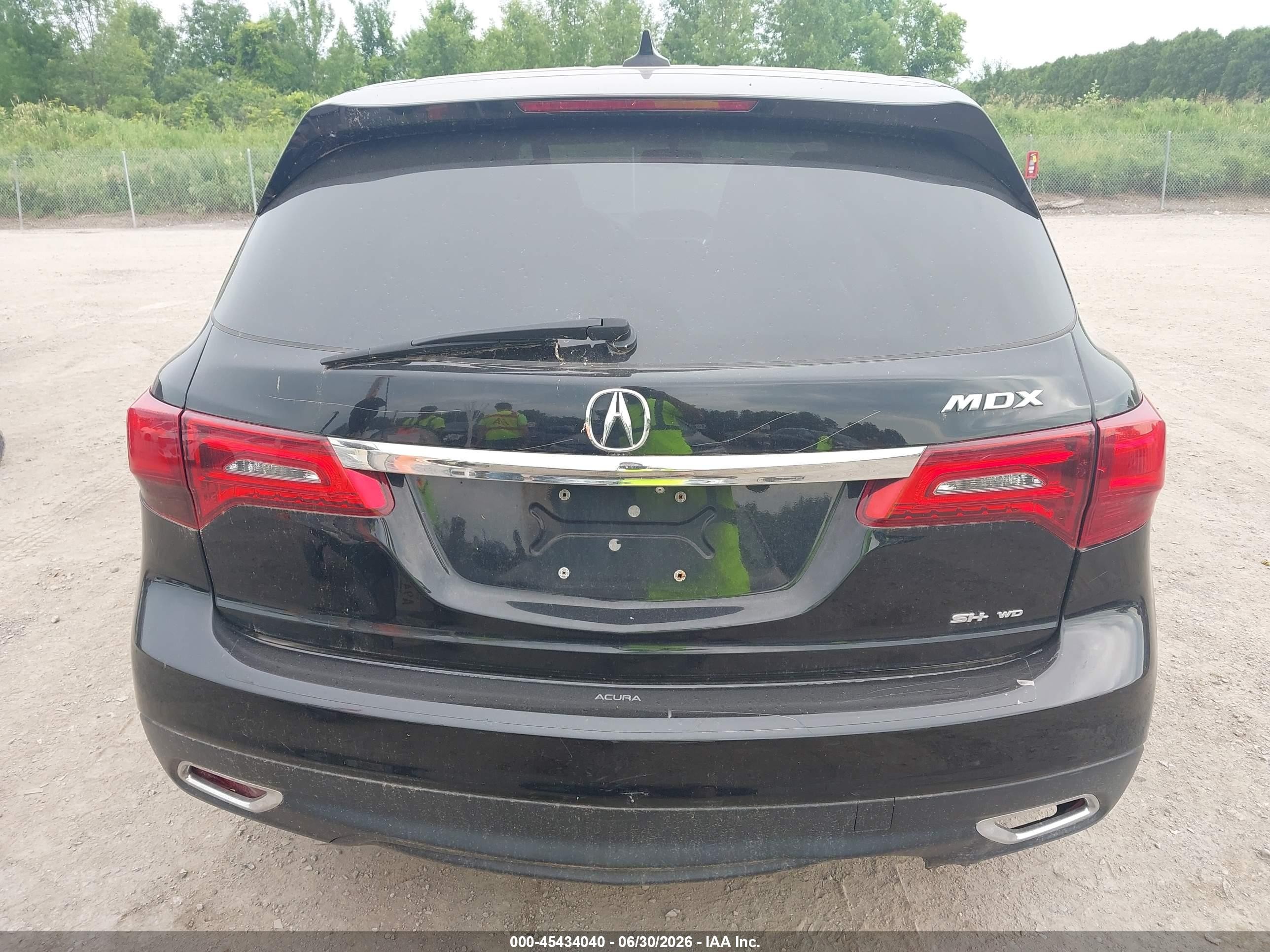 2014 Acura Mdx   Black vin: 5FRYD4H28EB006365