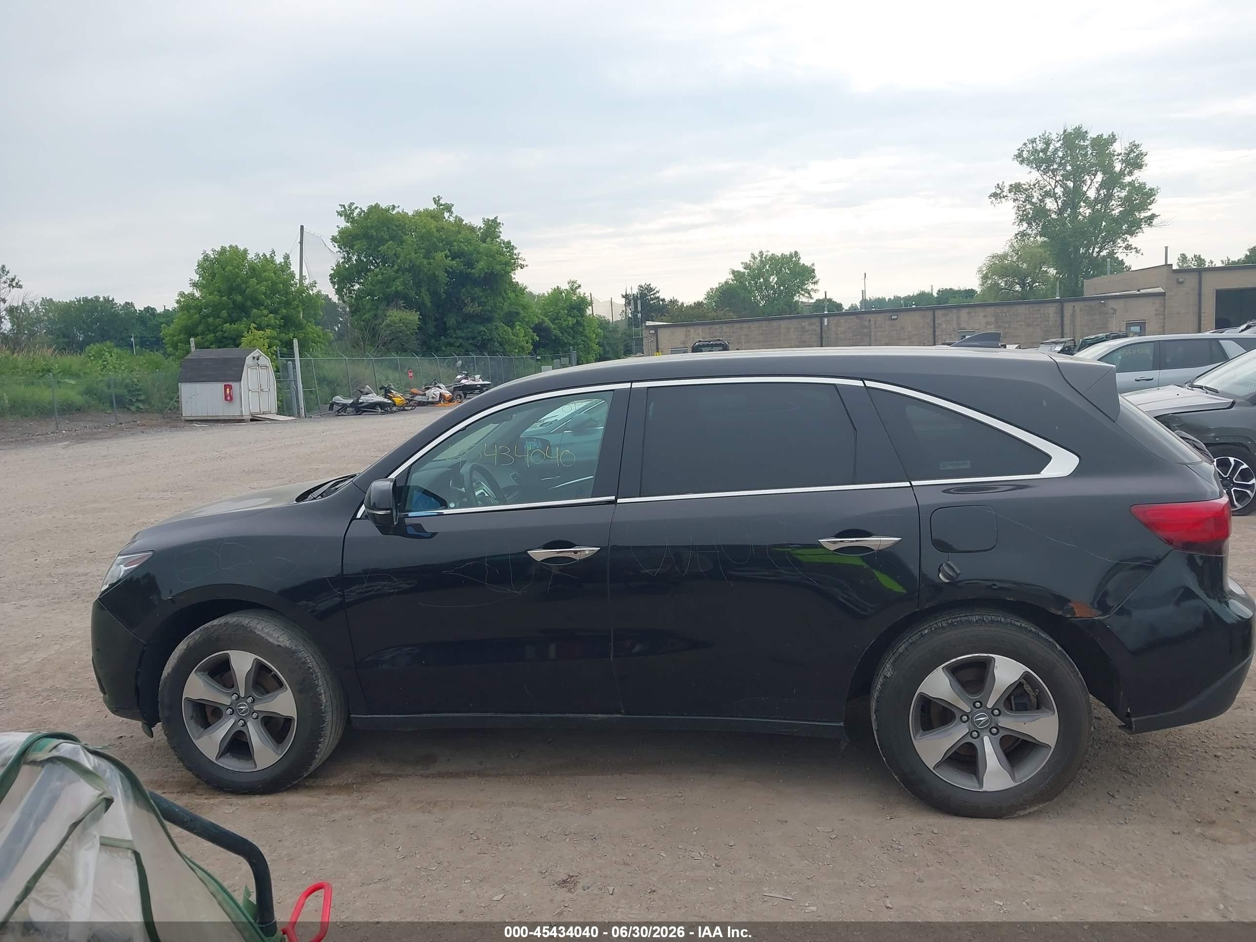 2014 Acura Mdx   Black vin: 5FRYD4H28EB006365