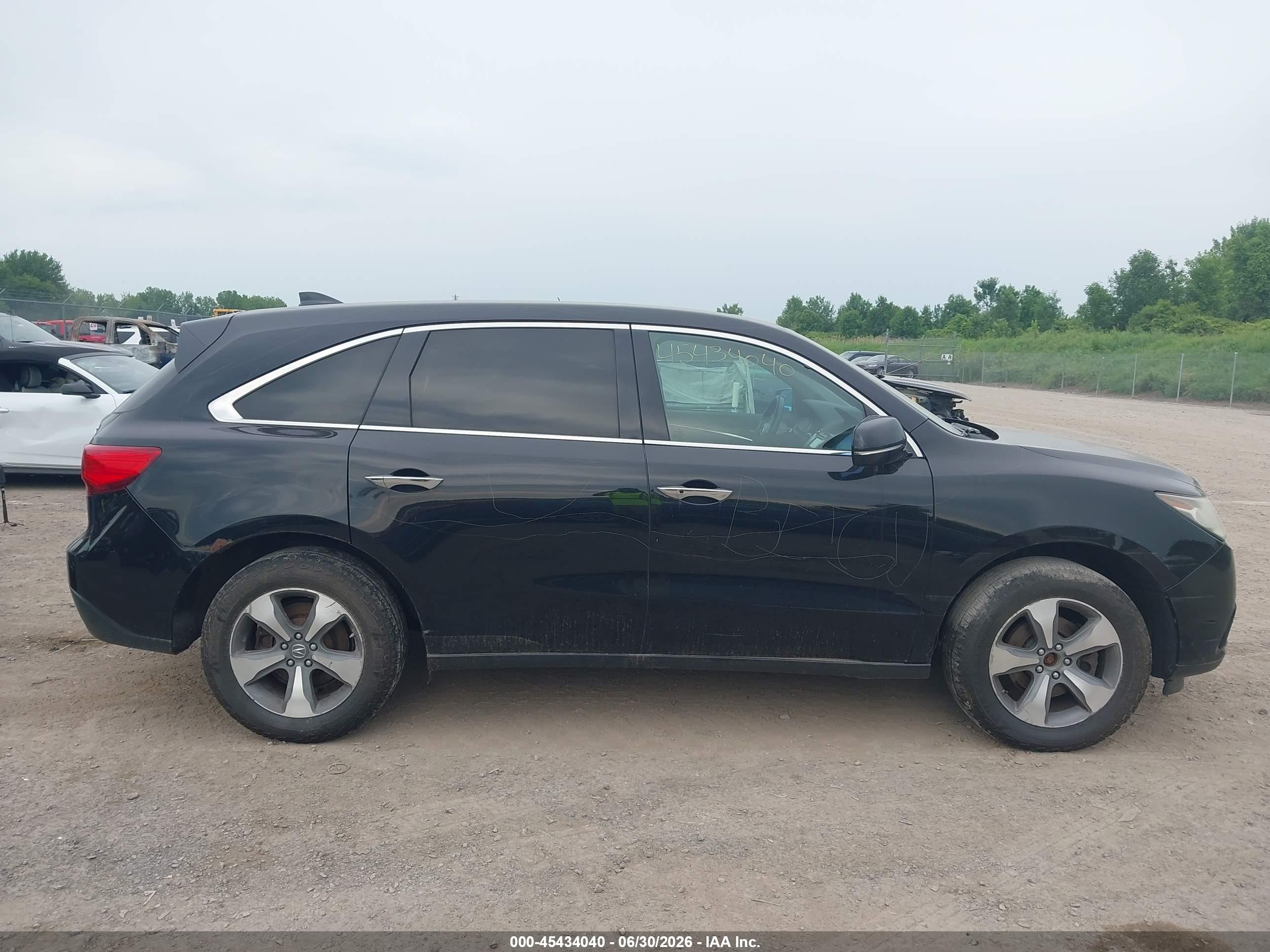 2014 Acura Mdx   Black vin: 5FRYD4H28EB006365