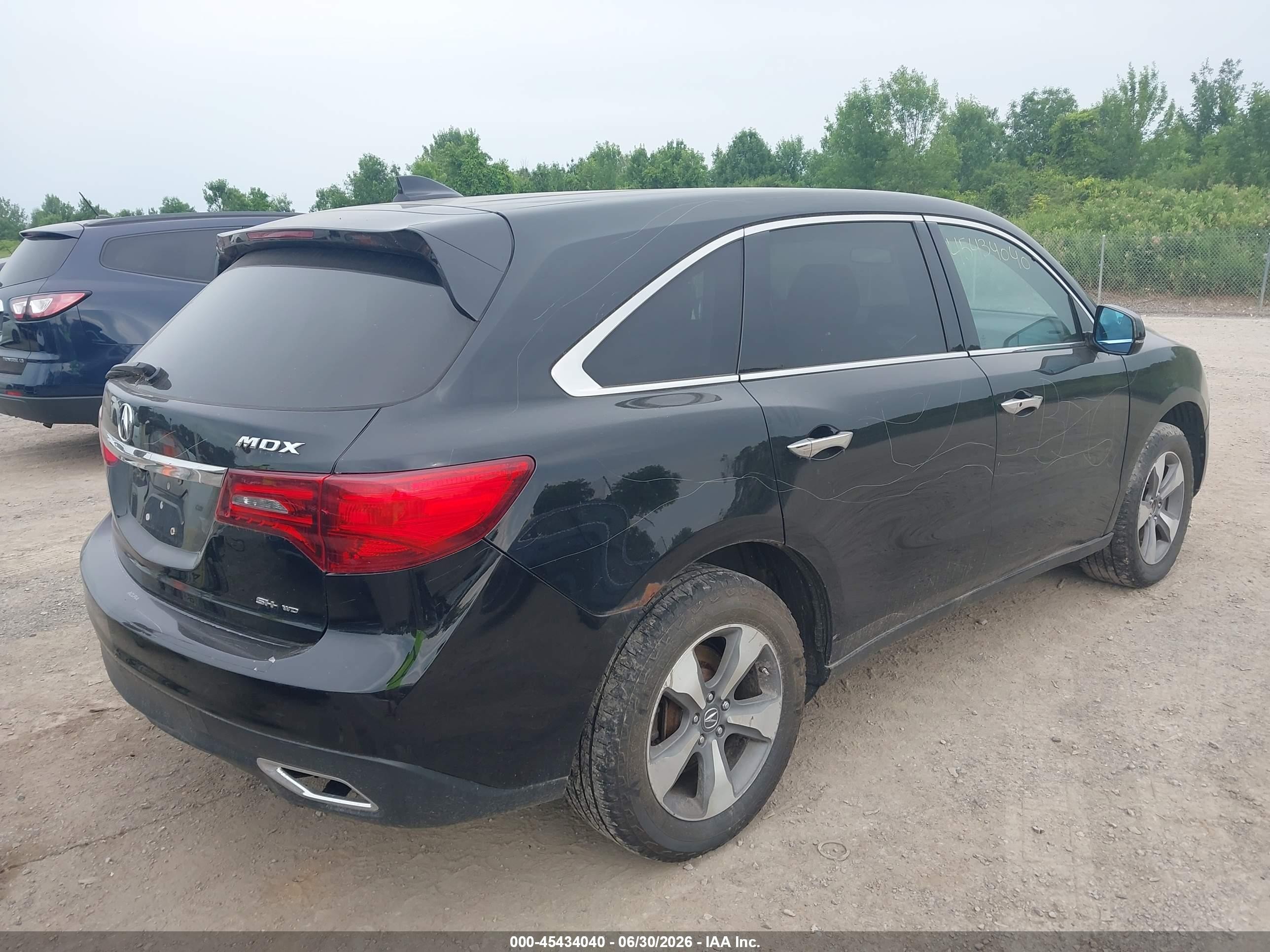 2014 Acura Mdx   Black vin: 5FRYD4H28EB006365