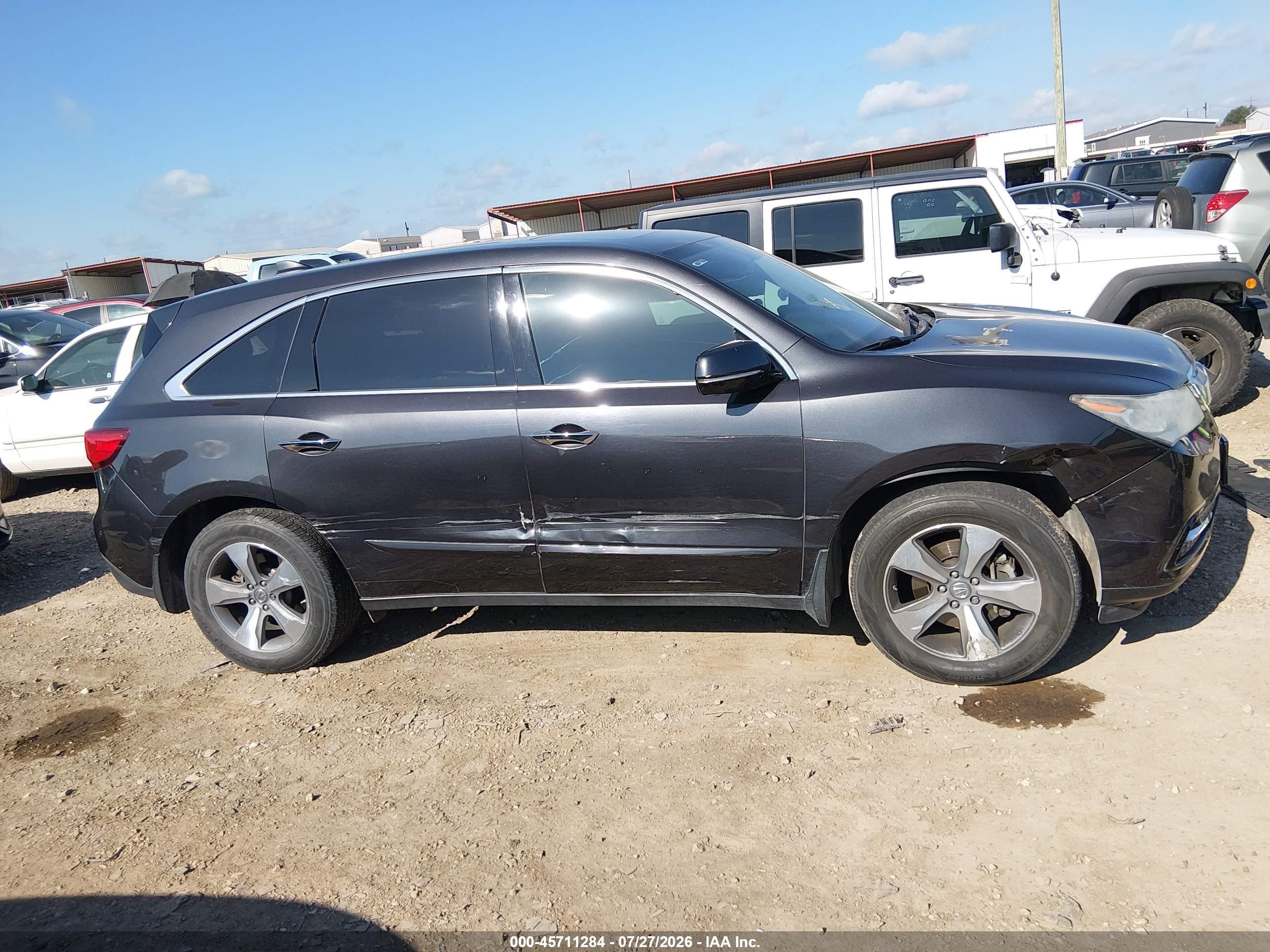 2014 Acura Mdx   Gray vin: 5FRYD4H28EB017723