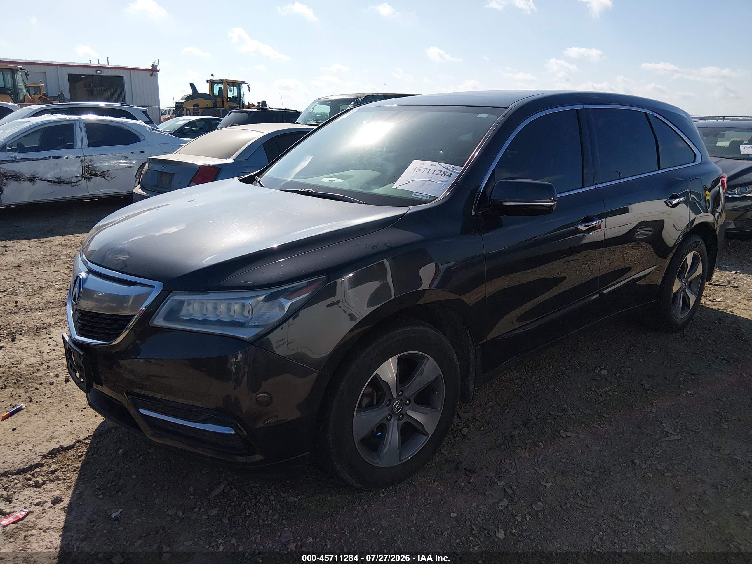 2014 Acura Mdx   Gray vin: 5FRYD4H28EB017723