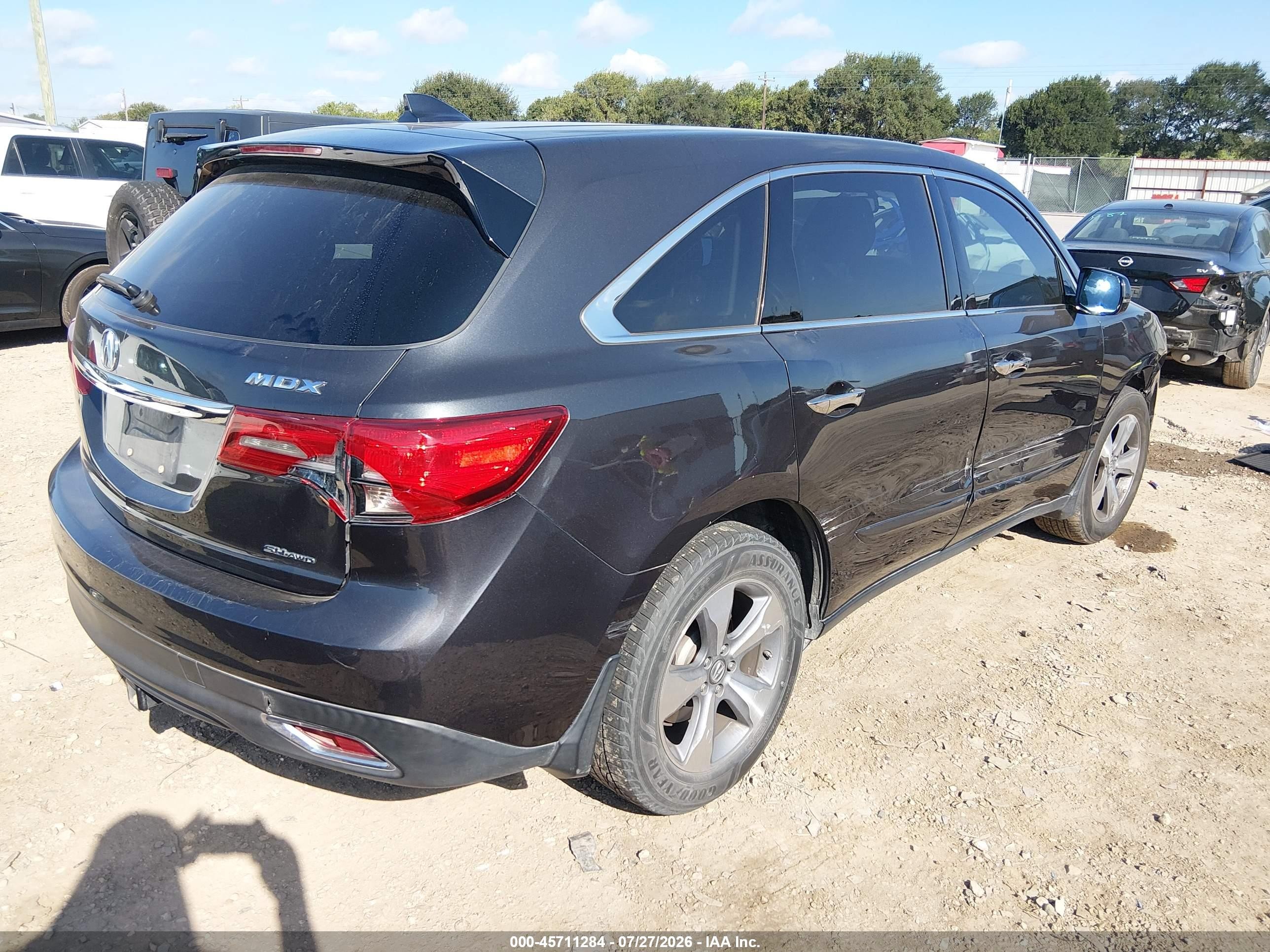 2014 Acura Mdx   Gray vin: 5FRYD4H28EB017723
