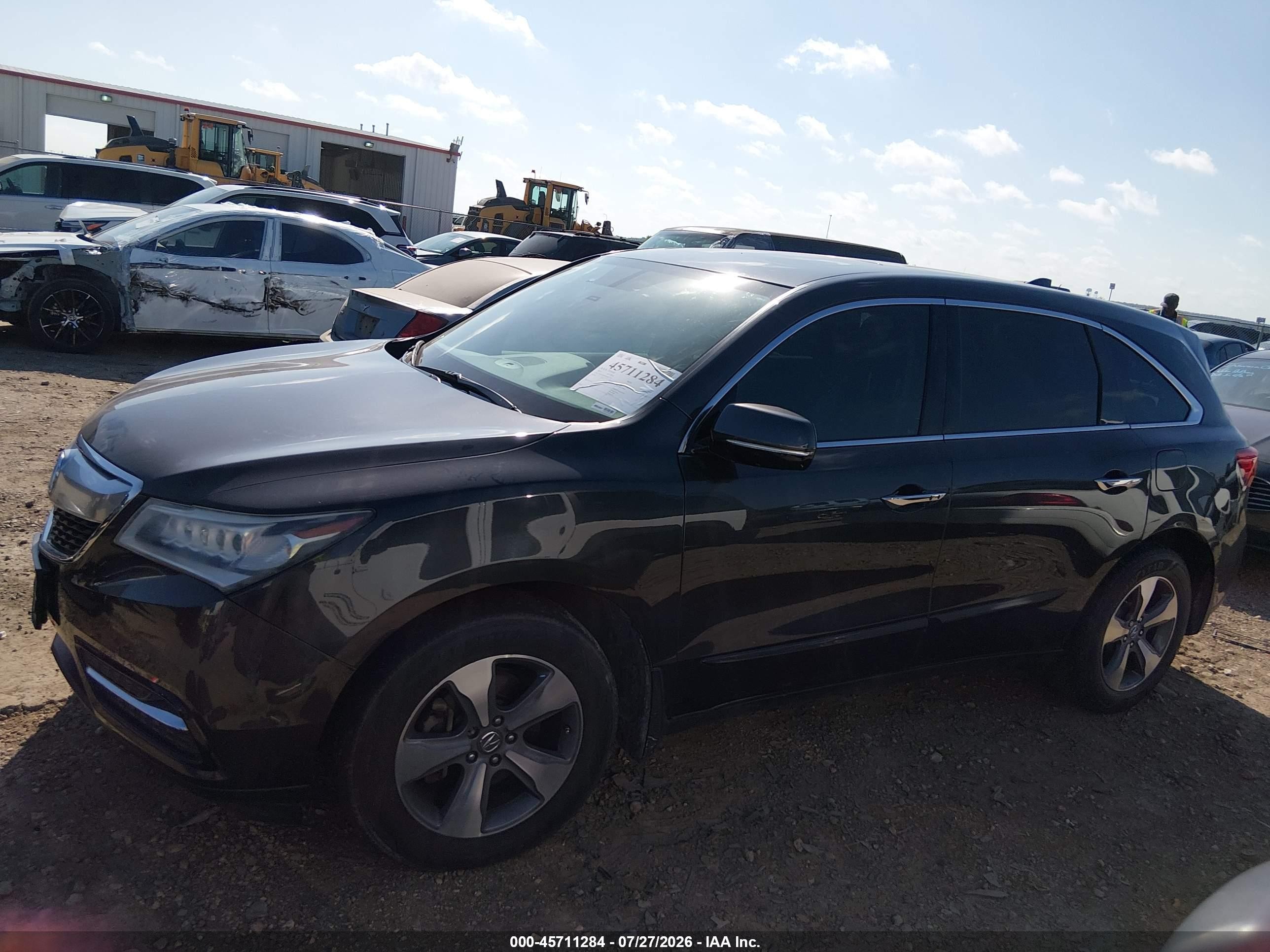 2014 Acura Mdx   Gray vin: 5FRYD4H28EB017723