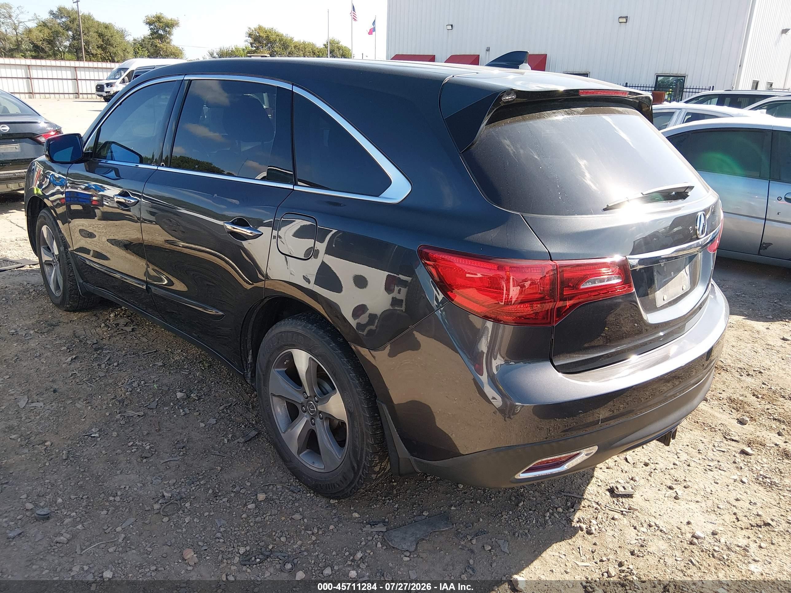 2014 Acura Mdx   Gray vin: 5FRYD4H28EB017723
