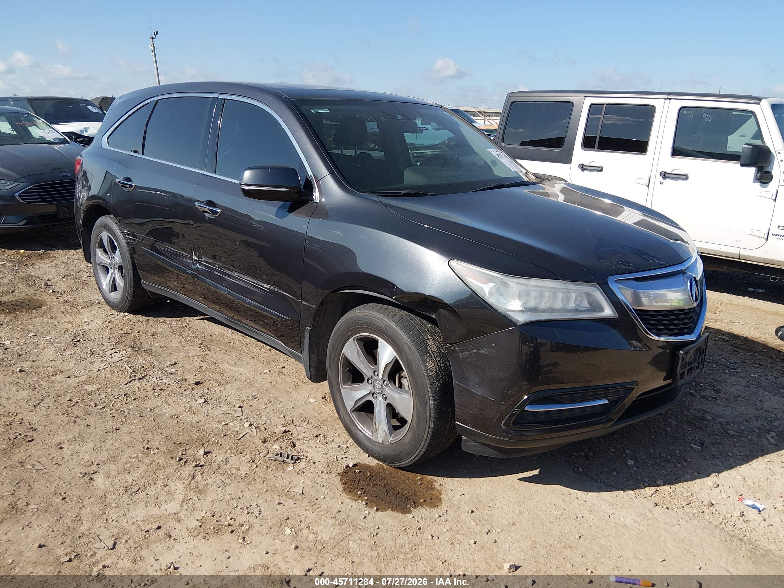 2014 Acura Mdx   Gray vin: 5FRYD4H28EB017723