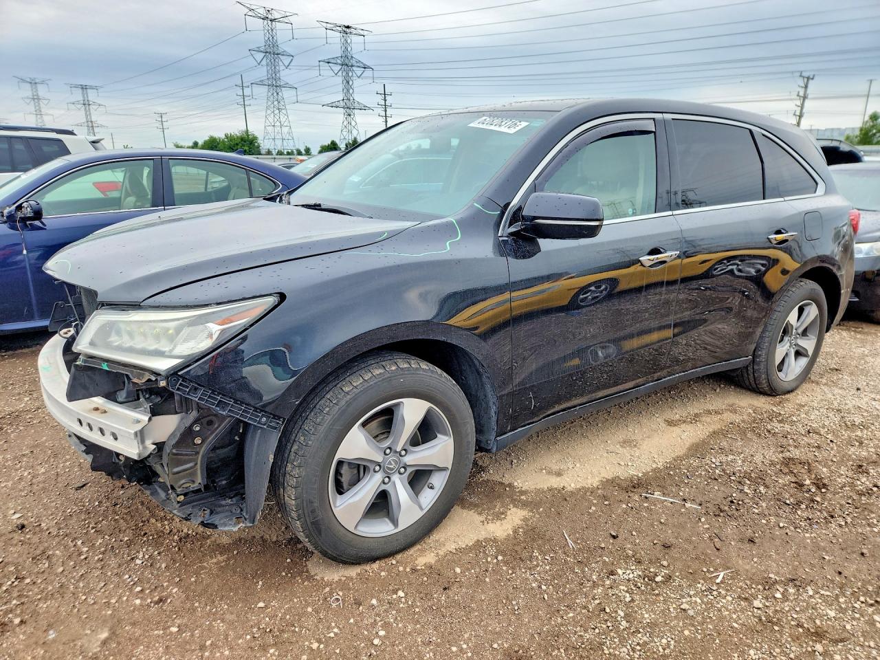2014 Acura Mdx Black vin: 5FRYD4H28EB020251