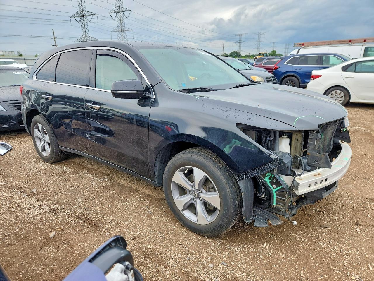 2014 Acura Mdx Черный vin: 5FRYD4H28EB020251