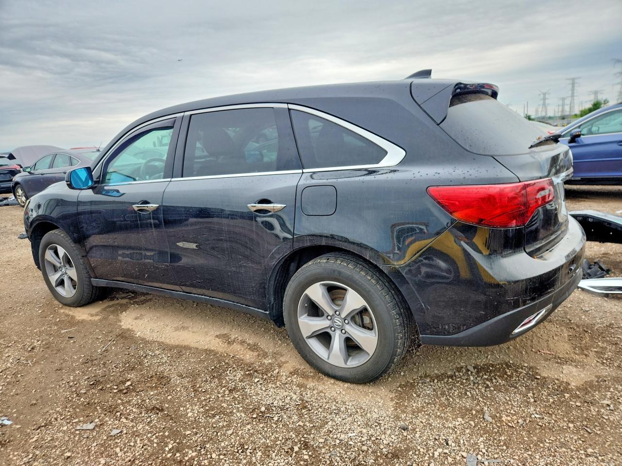 2014 Acura Mdx Черный vin: 5FRYD4H28EB020251