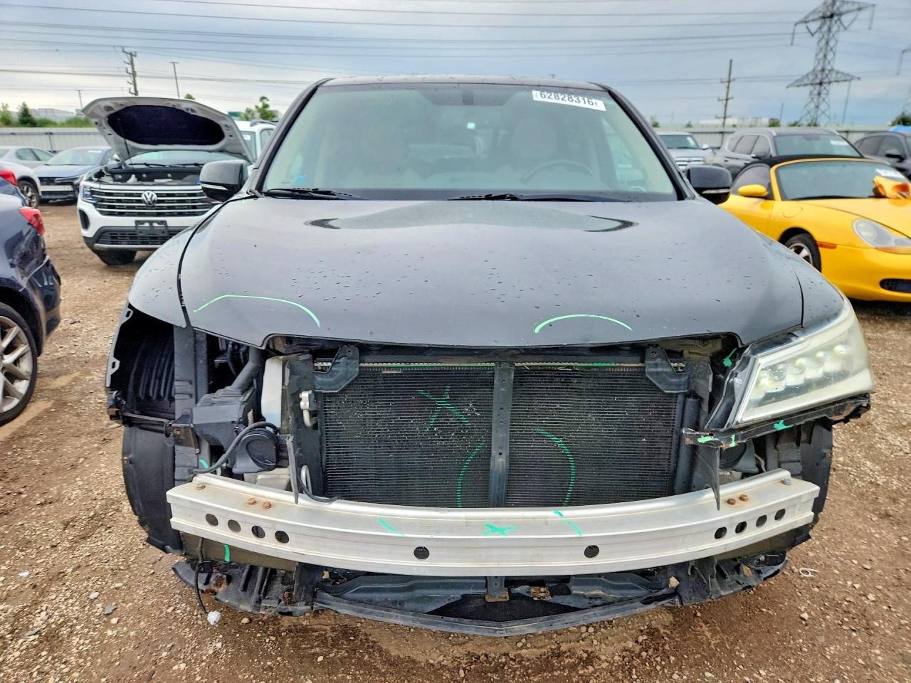 2014 Acura Mdx Черный vin: 5FRYD4H28EB020251